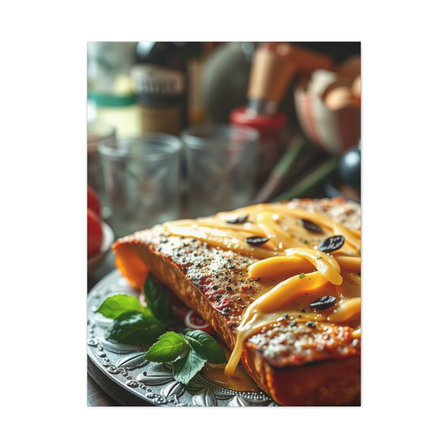 Italian Food Art Luxury Canvas Wall Art & Canvas Print