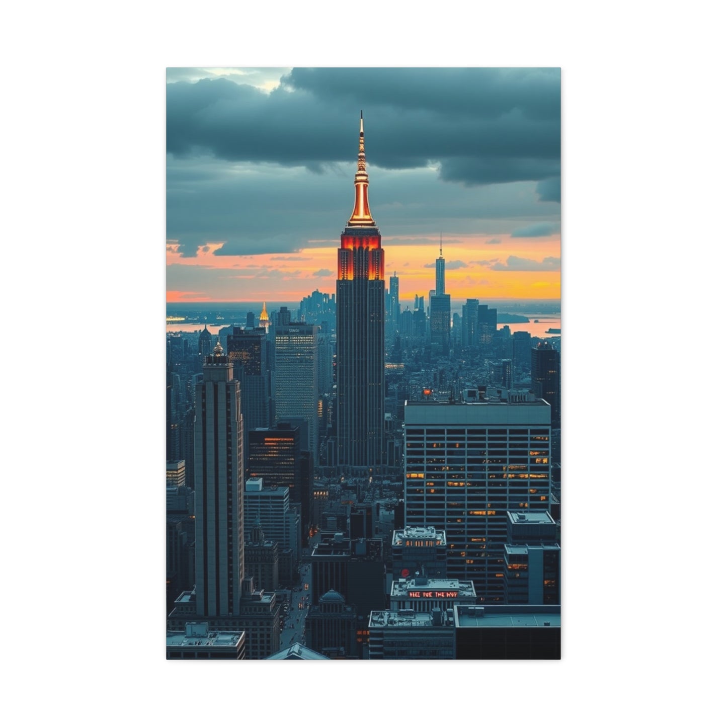Supreme NYC Skyline Art Collection Wall Art & Canvas Print