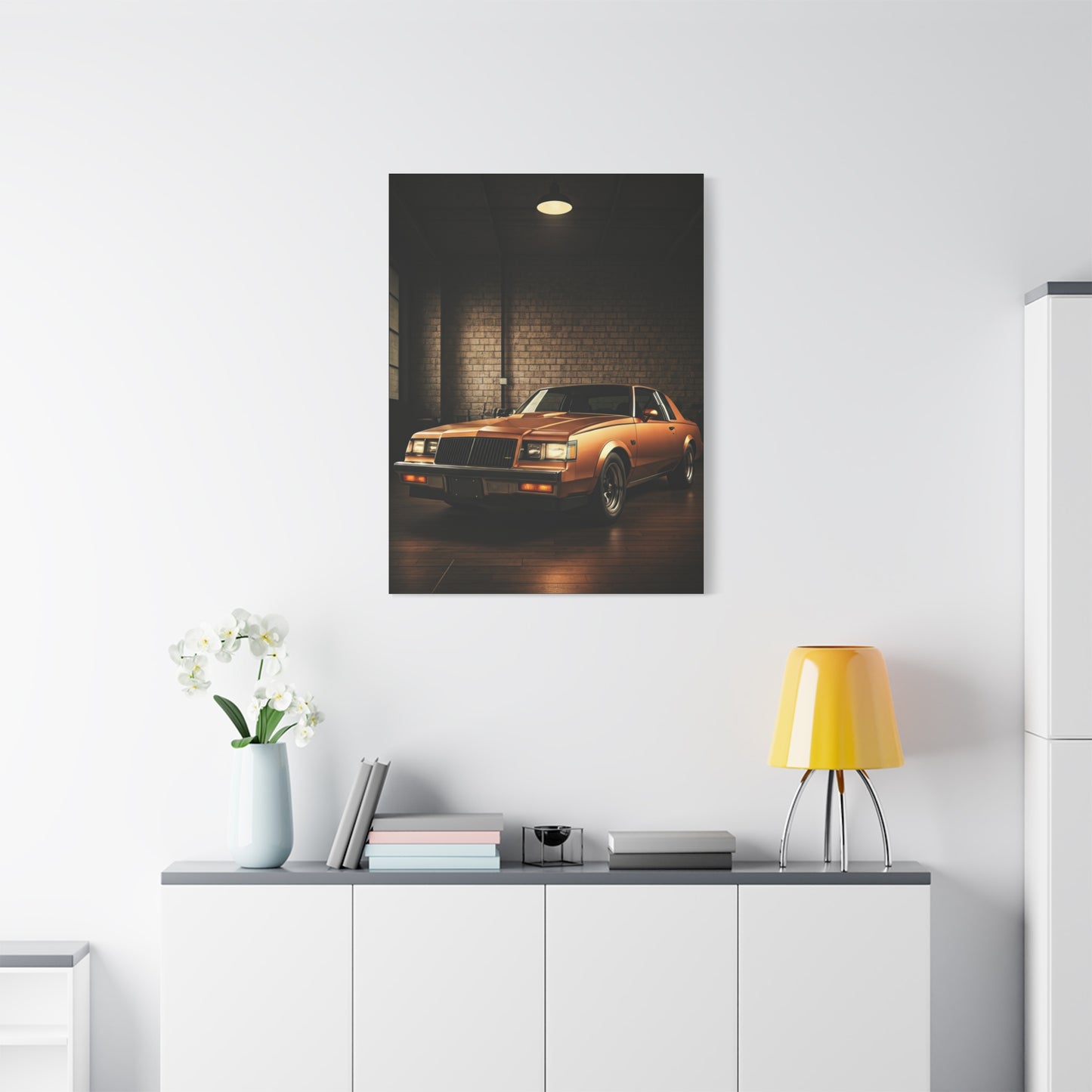 Classic Buick Regal Coupe in Heritage Garage Wall Art & Canvas