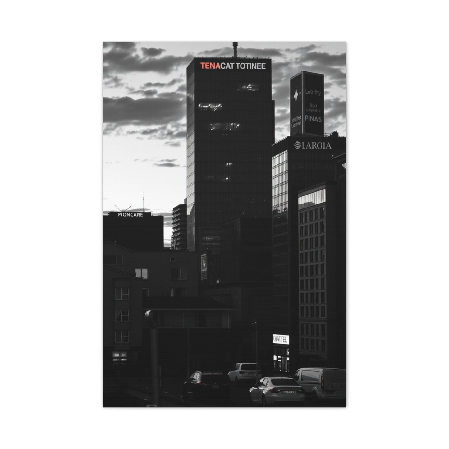 Black & White Cityscapes Art Luxury Canvas Wall Art & Canvas Print