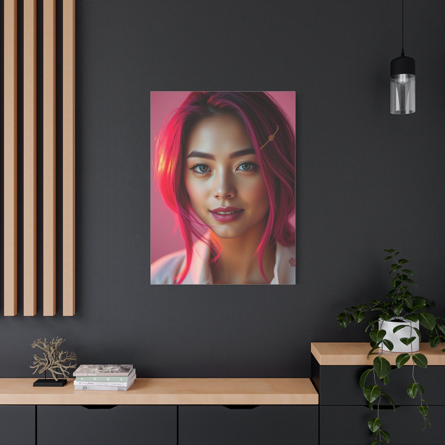Vision Magenta Art Art Wall Art & Canvas Print