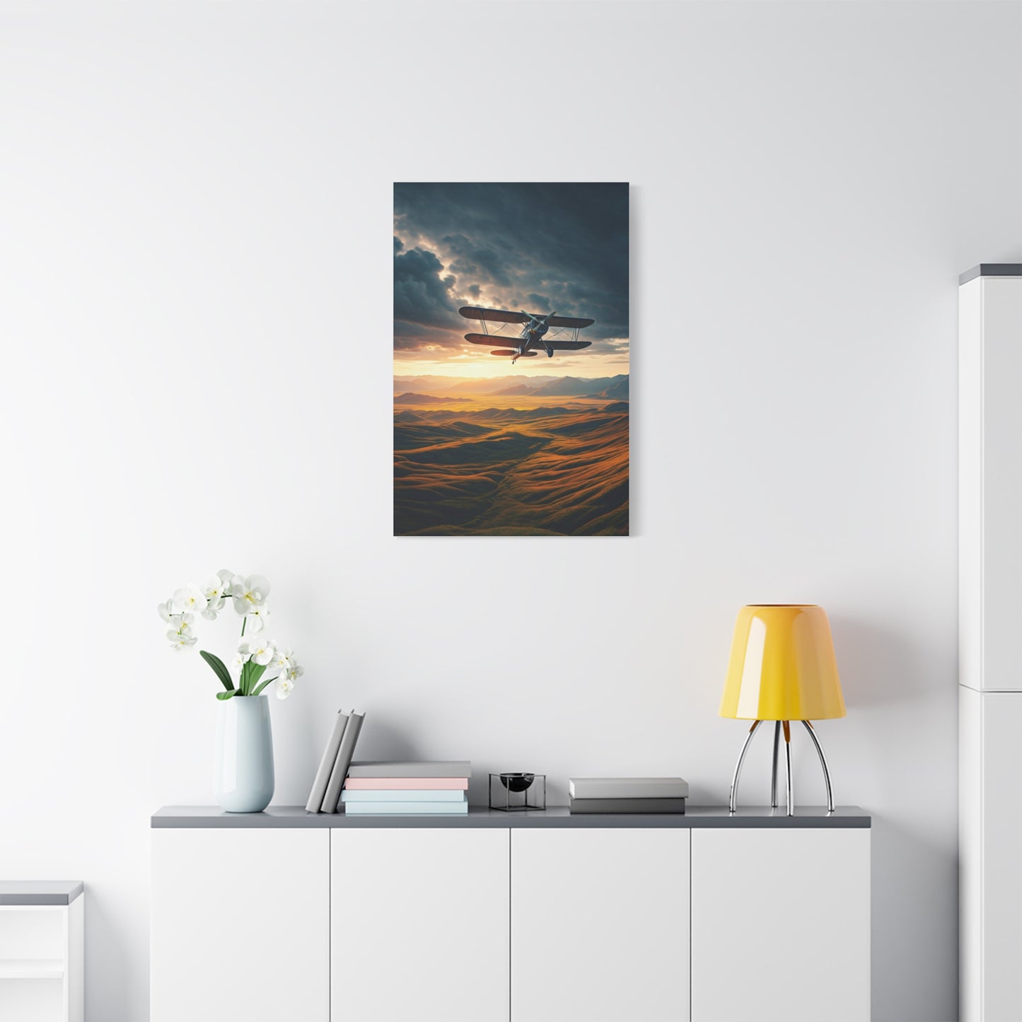 Sunset Passage Above Rolling Valleys Wall Art & Canvas Prints