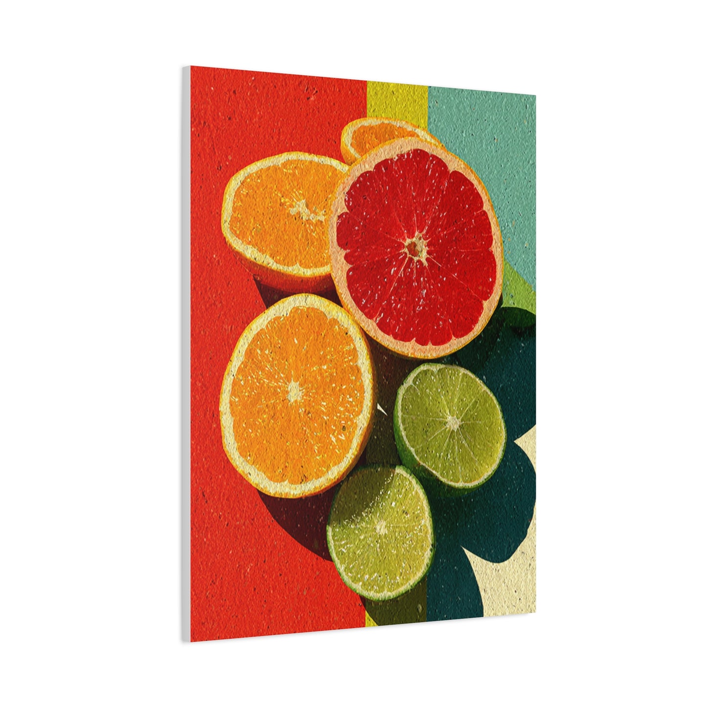Citrus Pop Art Kitchen Composition Wall Art & Canvas Print