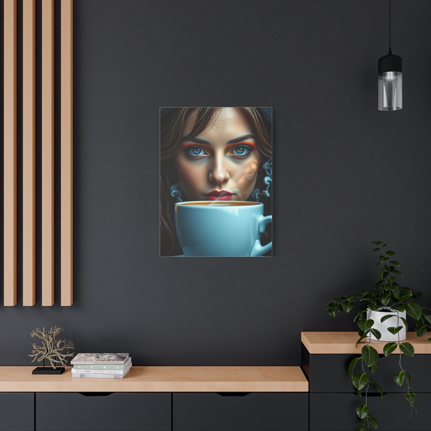Caffeine Reverie Canvas Wall Art & Canvas Print