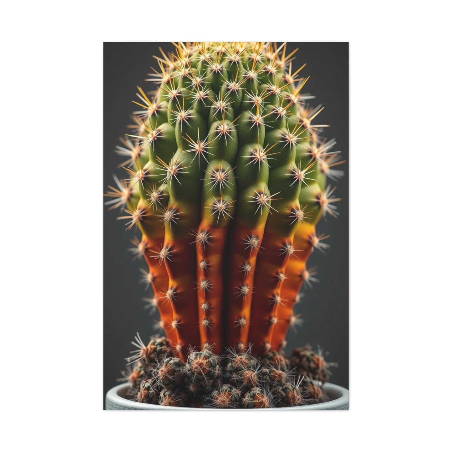 Cacti Elegance Portrait Wall Art & Canvas Print