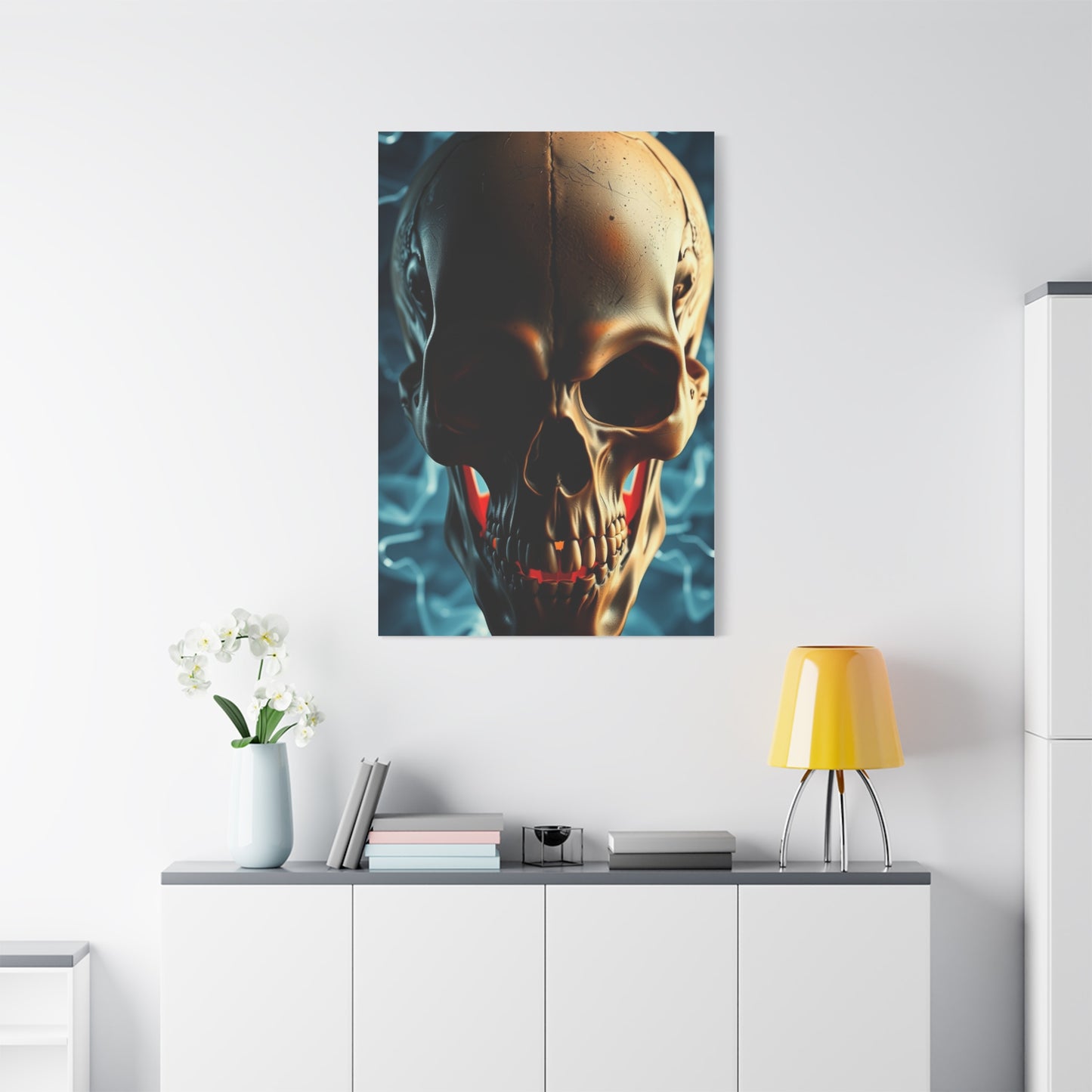Decadent Skull Impression Wall Art & Canvas Print