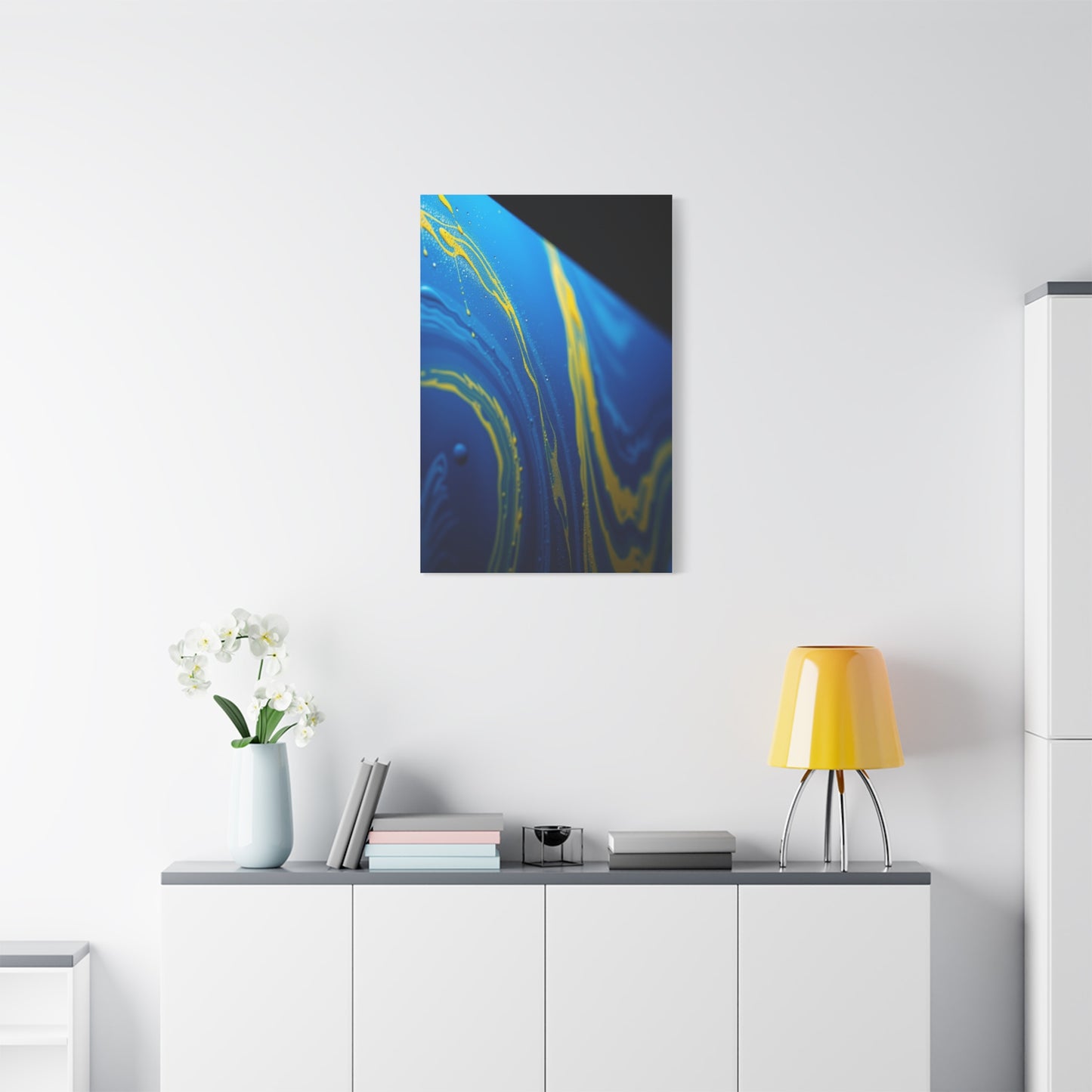 Blue & Yellow Art Supreme Gallery Wall Art & Canvas Print