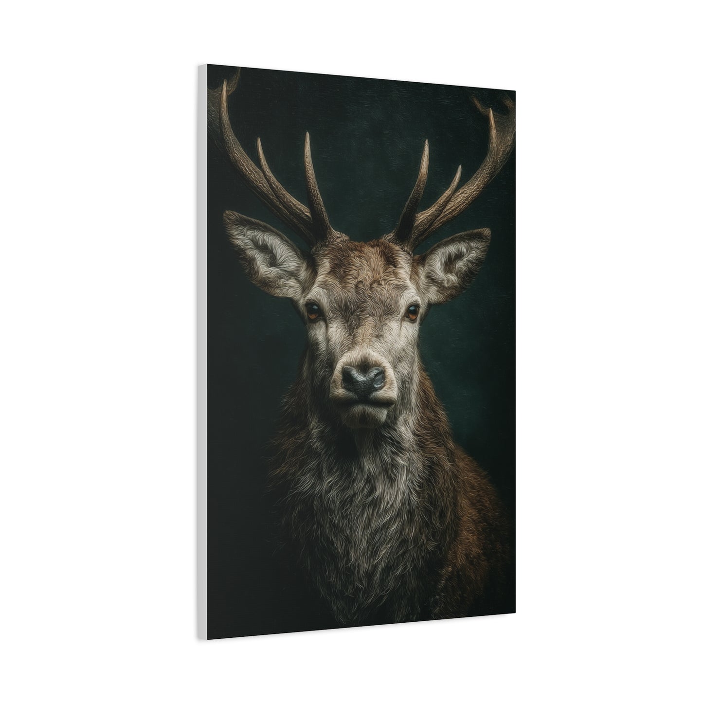 Majestic Crowned Red Stag Portrait Wall Art & Canvas Print