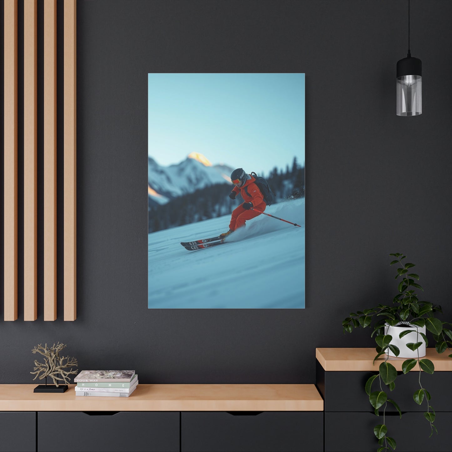 Masterpiece Skiing Art Vision Wall Art & Canvas Print