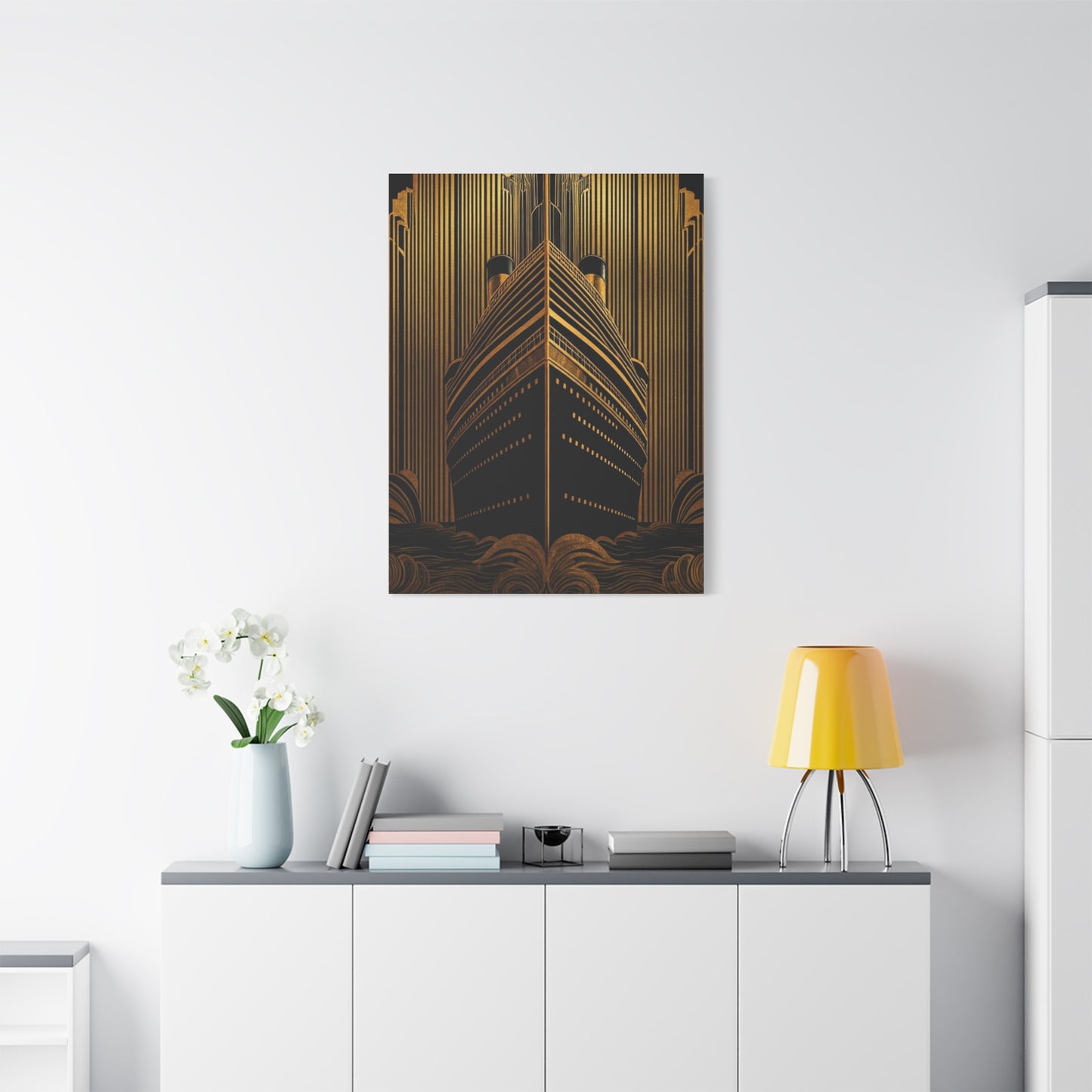 Titanic Majesty Art Deco Ship Wall Art & Canvas Prints