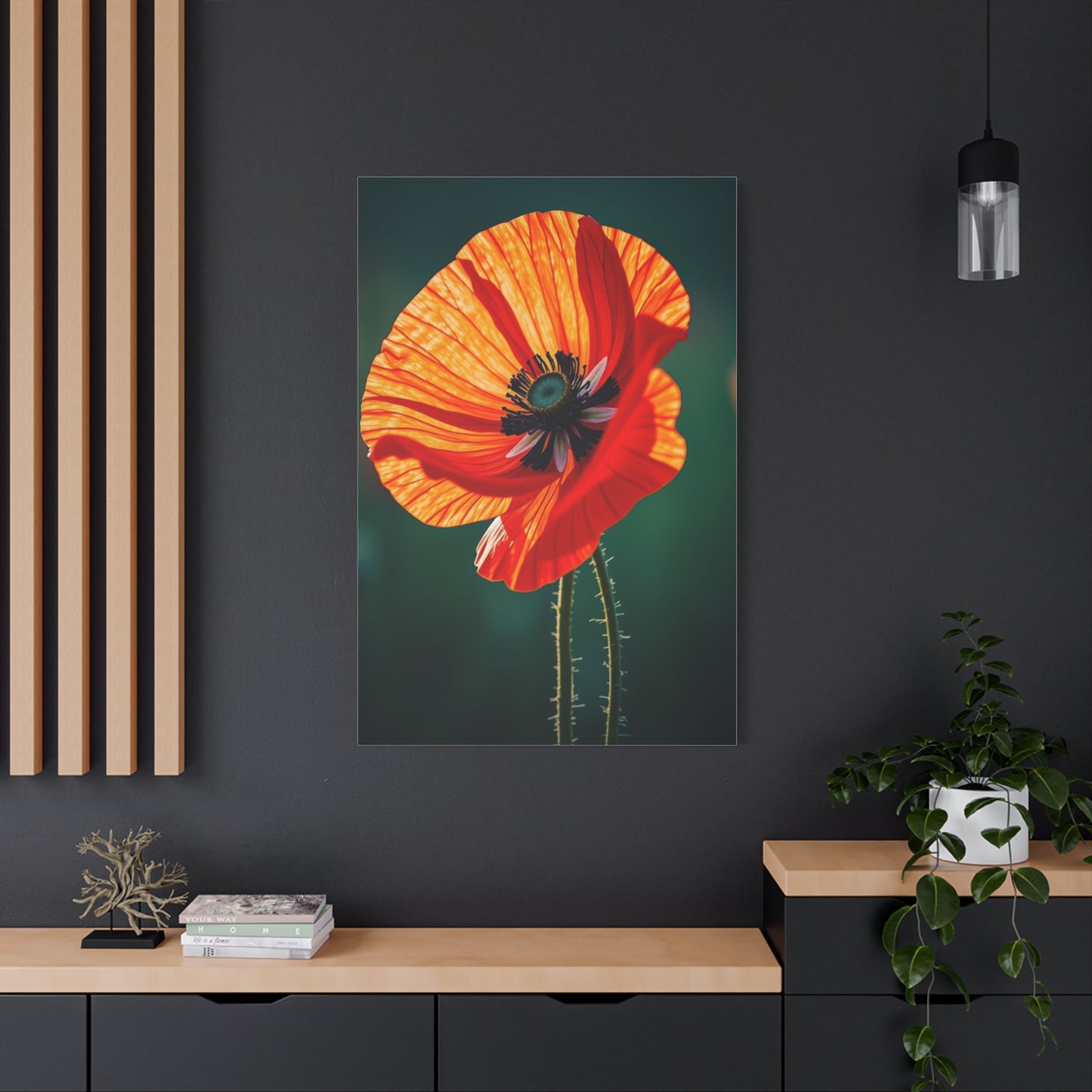 Elite Poppy Flower Art Vision Wall Art & Canvas Print