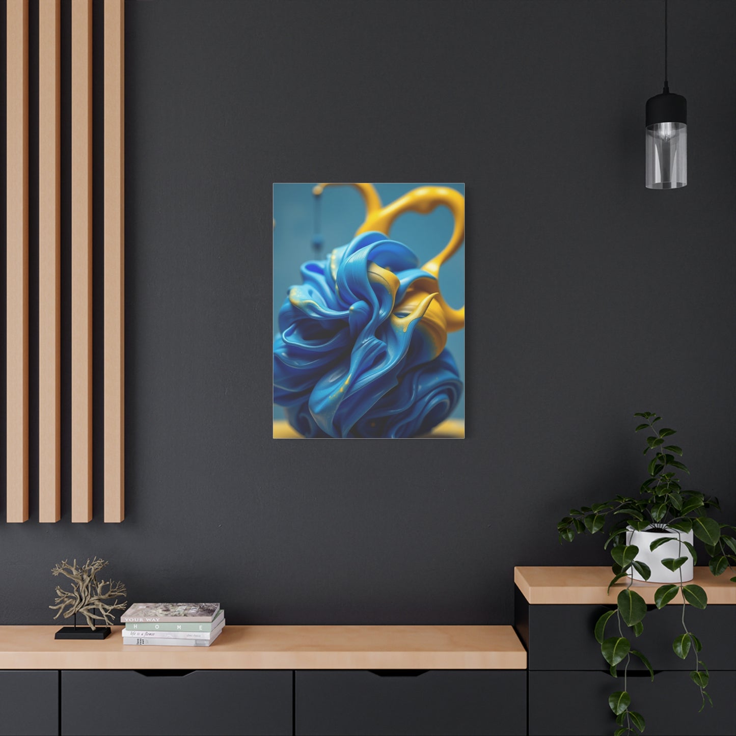 Supreme Blue & Yellow Art Collection Wall Art & Canvas Print