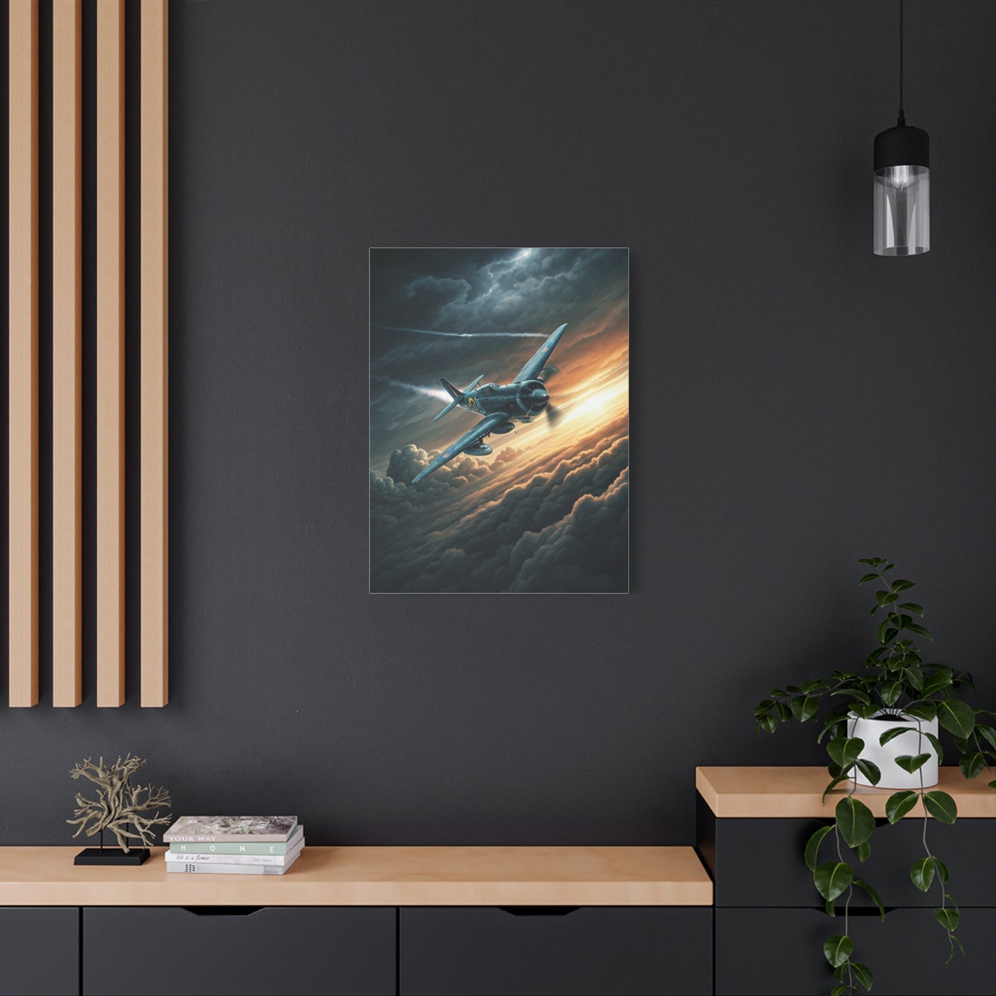 Stormbreaker Fighter Jet Through the Clouds Wall Art & Canvas Prints