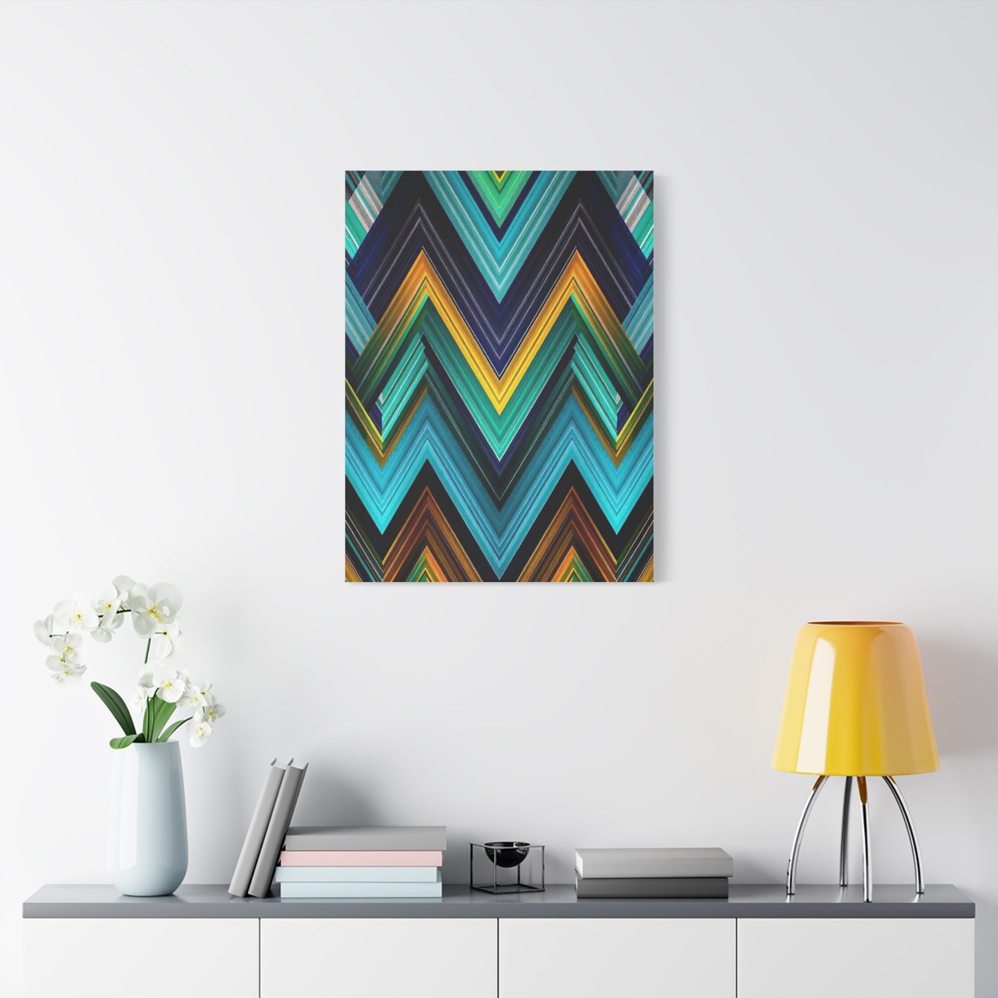 Masterpiece Chevron Pattern Art Vision Wall Art & Canvas Print