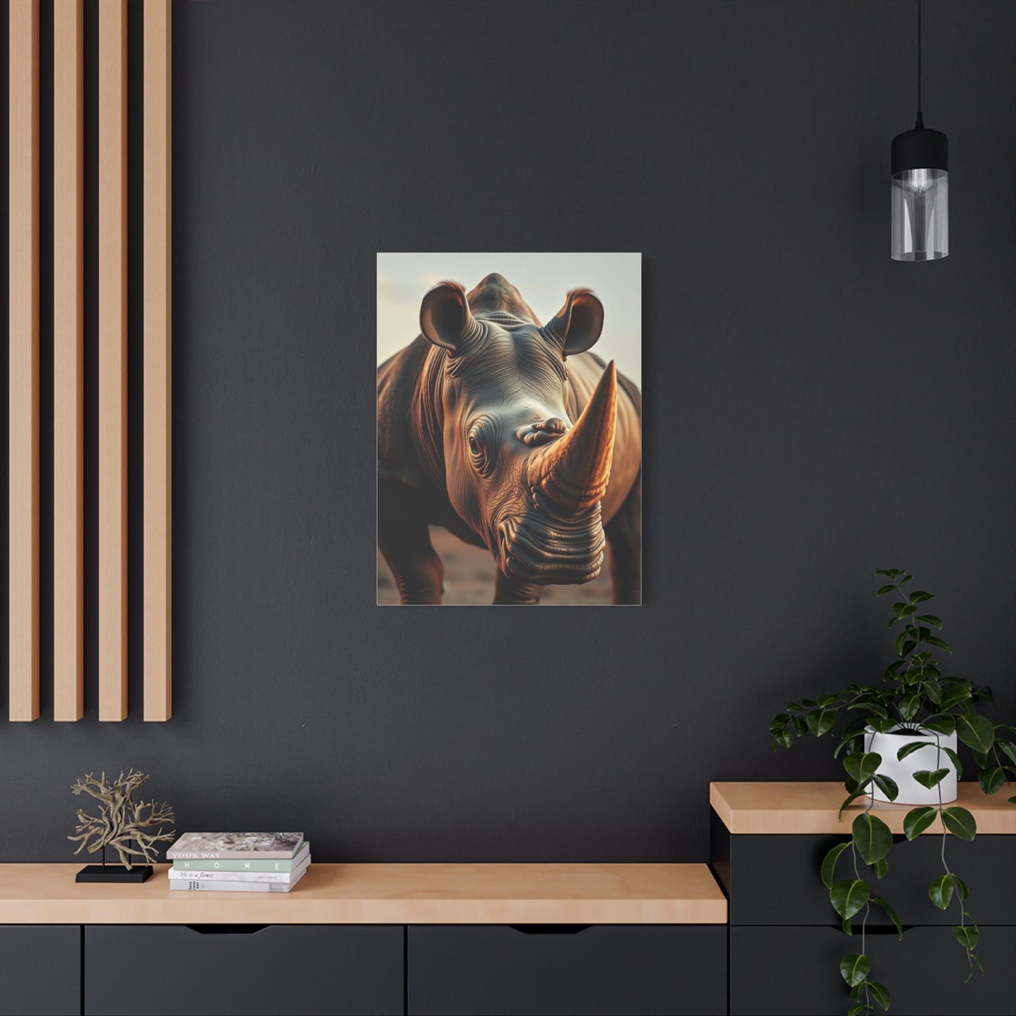 Elite Rhinoceros Art Vision Wall Art & Canvas Print