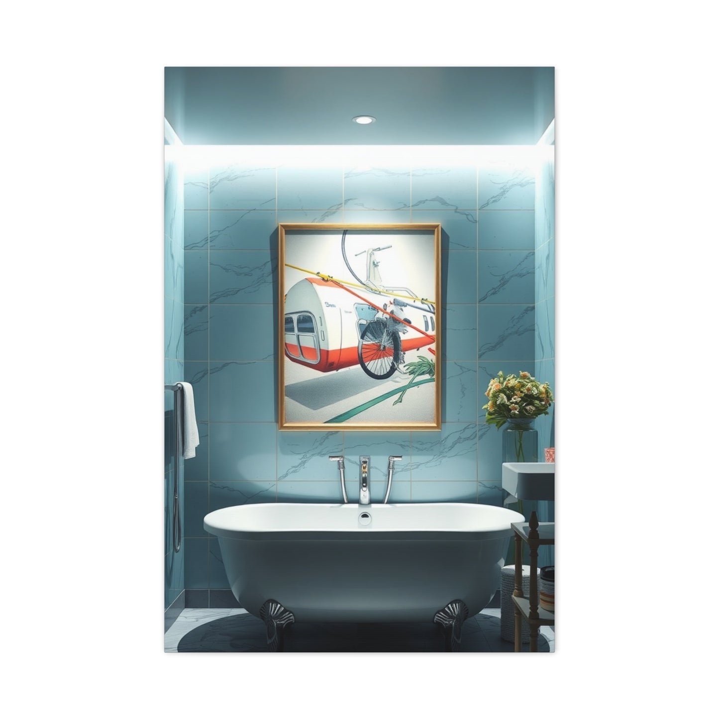 Majestic Bath Canvas Ensemble Wall Art & Canvas Print