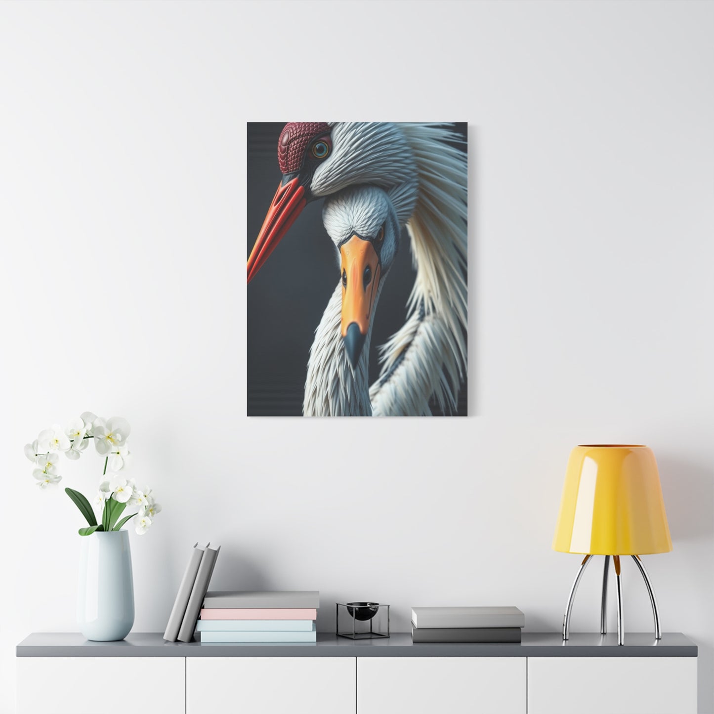 Masterpiece Crane Bird Art Vision Wall Art & Canvas Print