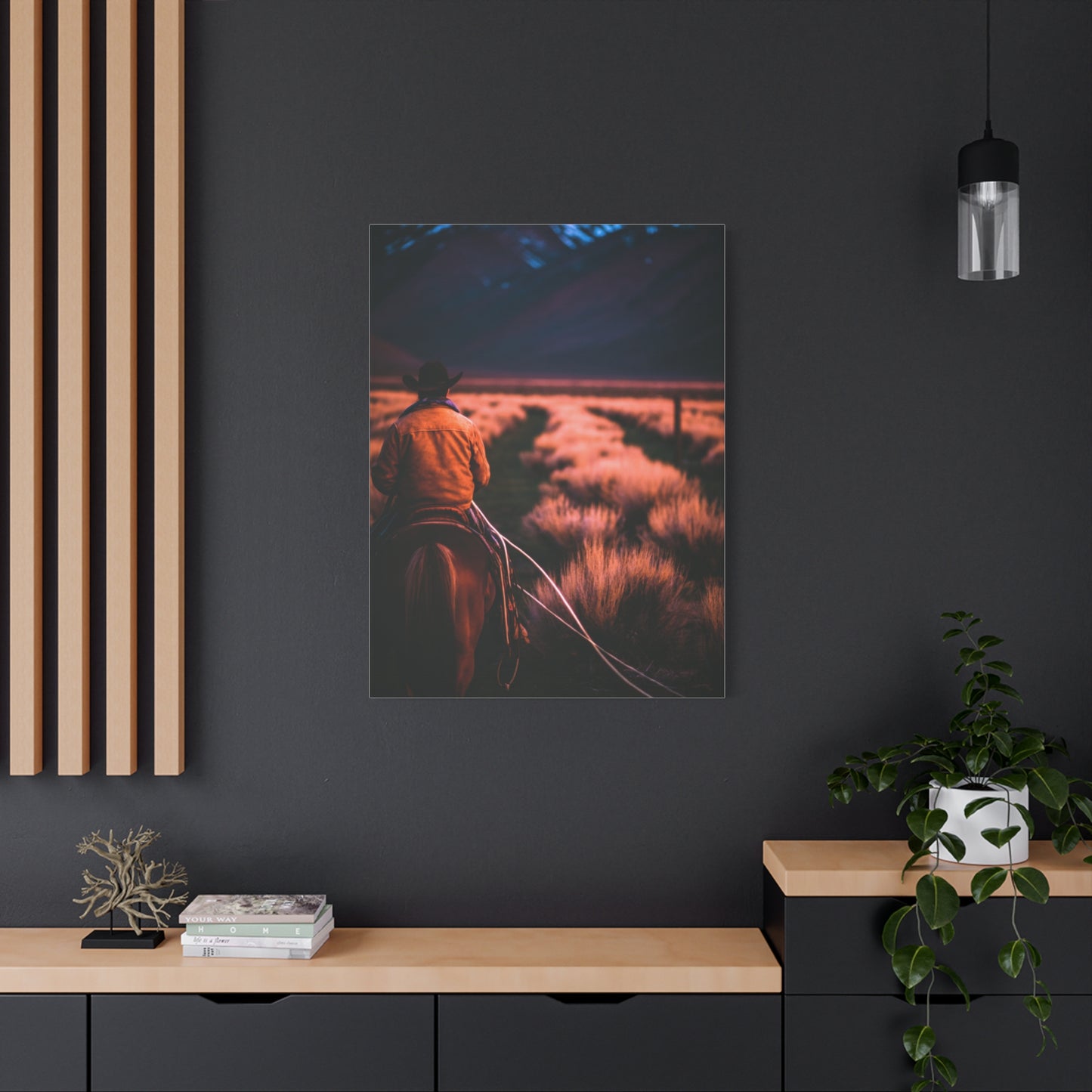 Valley Trail Rider Wall Art & Canvas Print