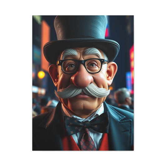 Rich Uncle Pennybags Art Supreme Gallery Wall Art & Canvas Print