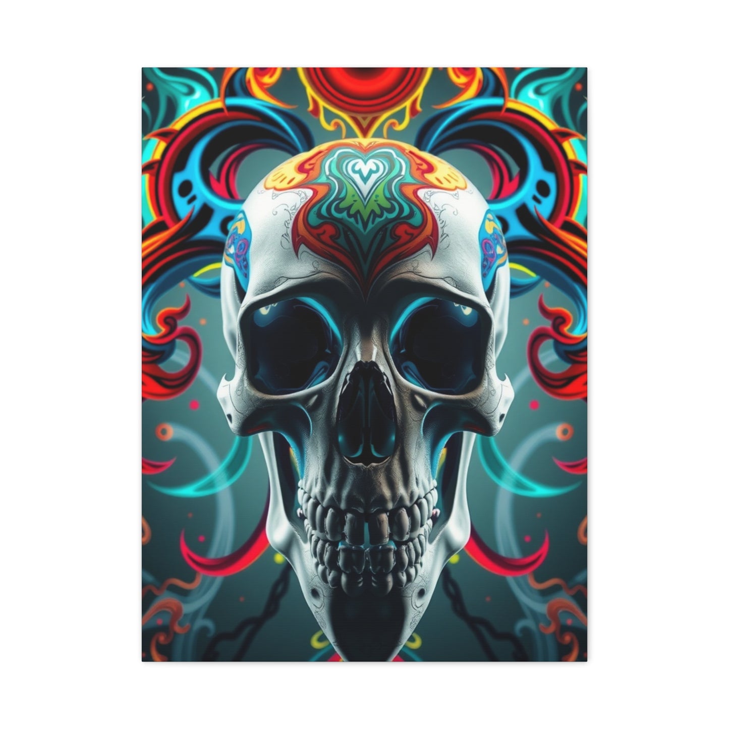 Collection 3D Trippy Skull Art By Ali Gulec Art Art Wall Art & Canvas Print