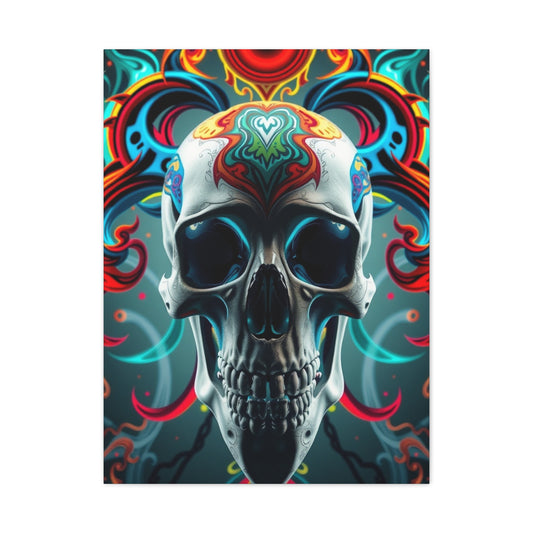 Collection 3D Trippy Skull Art By Ali Gulec Art Art Wall Art & Canvas Print