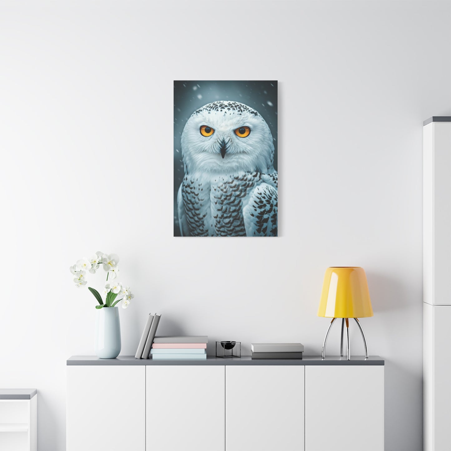 Snowy Owl with Golden Eyes Wall Art & Canvas Prints