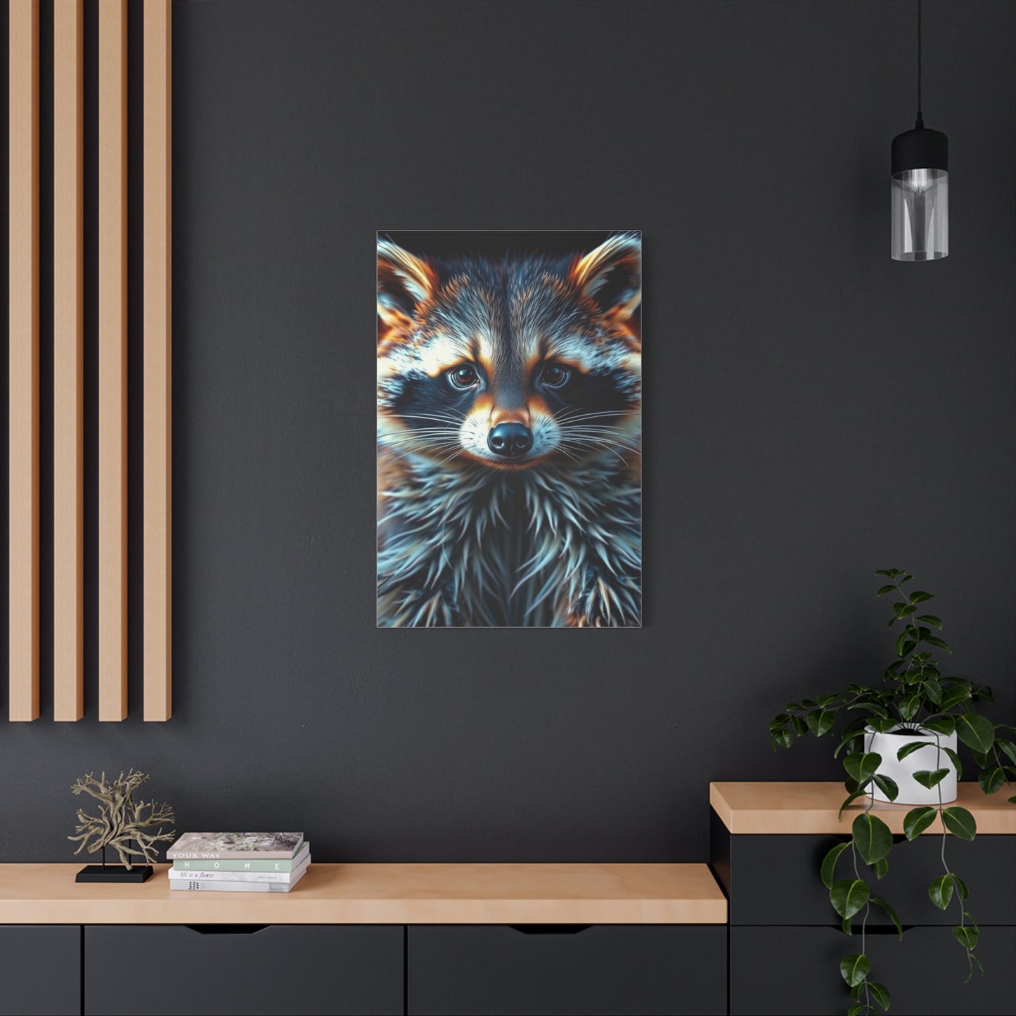 Vision Raccoon Art Art Wall Art & Canvas Print