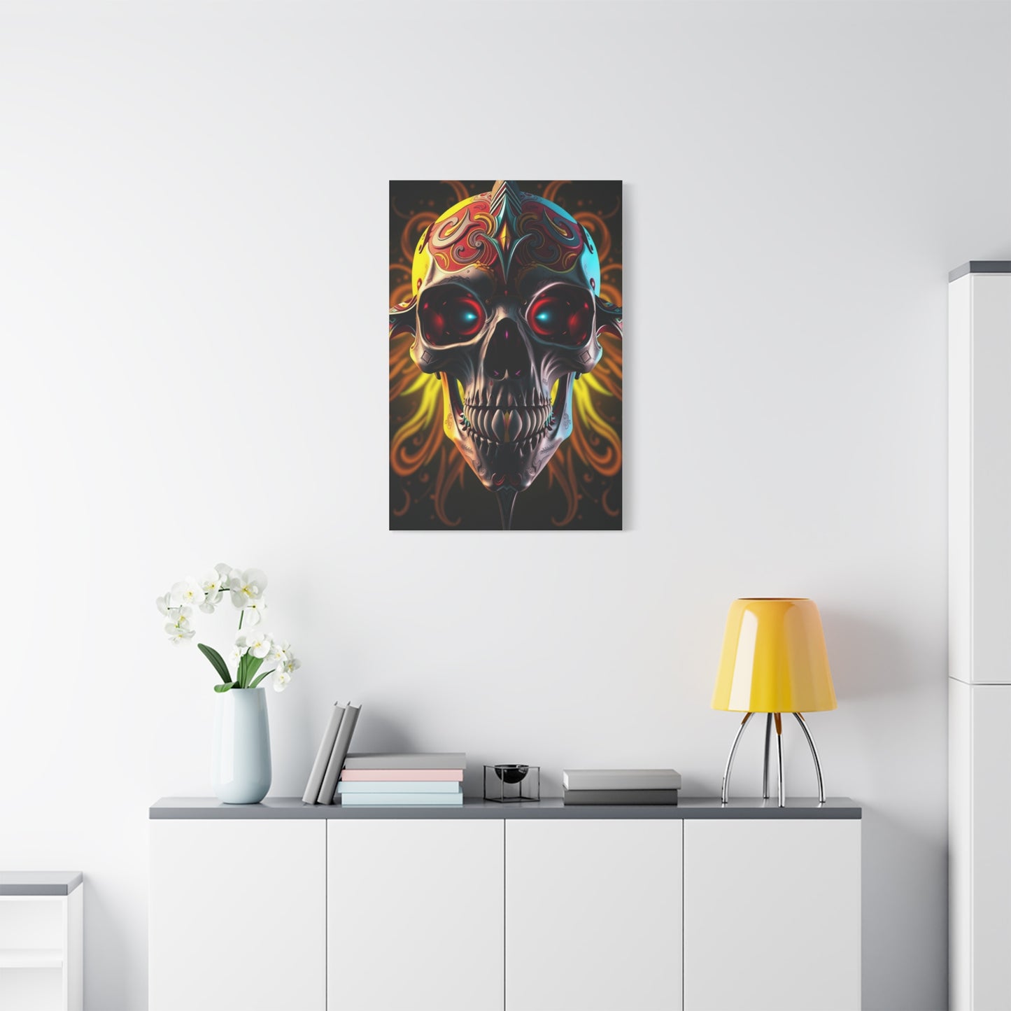 Masterpiece 3D Trippy Skull Art By Ali Gulec Art Vision Wall Art & Canvas Print