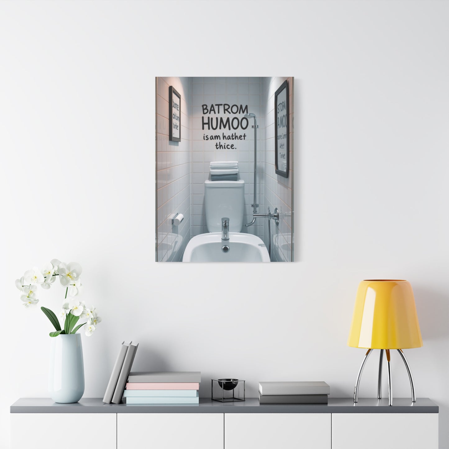 Masterpiece Bathroom Humor Art Vision Wall Art & Canvas Print