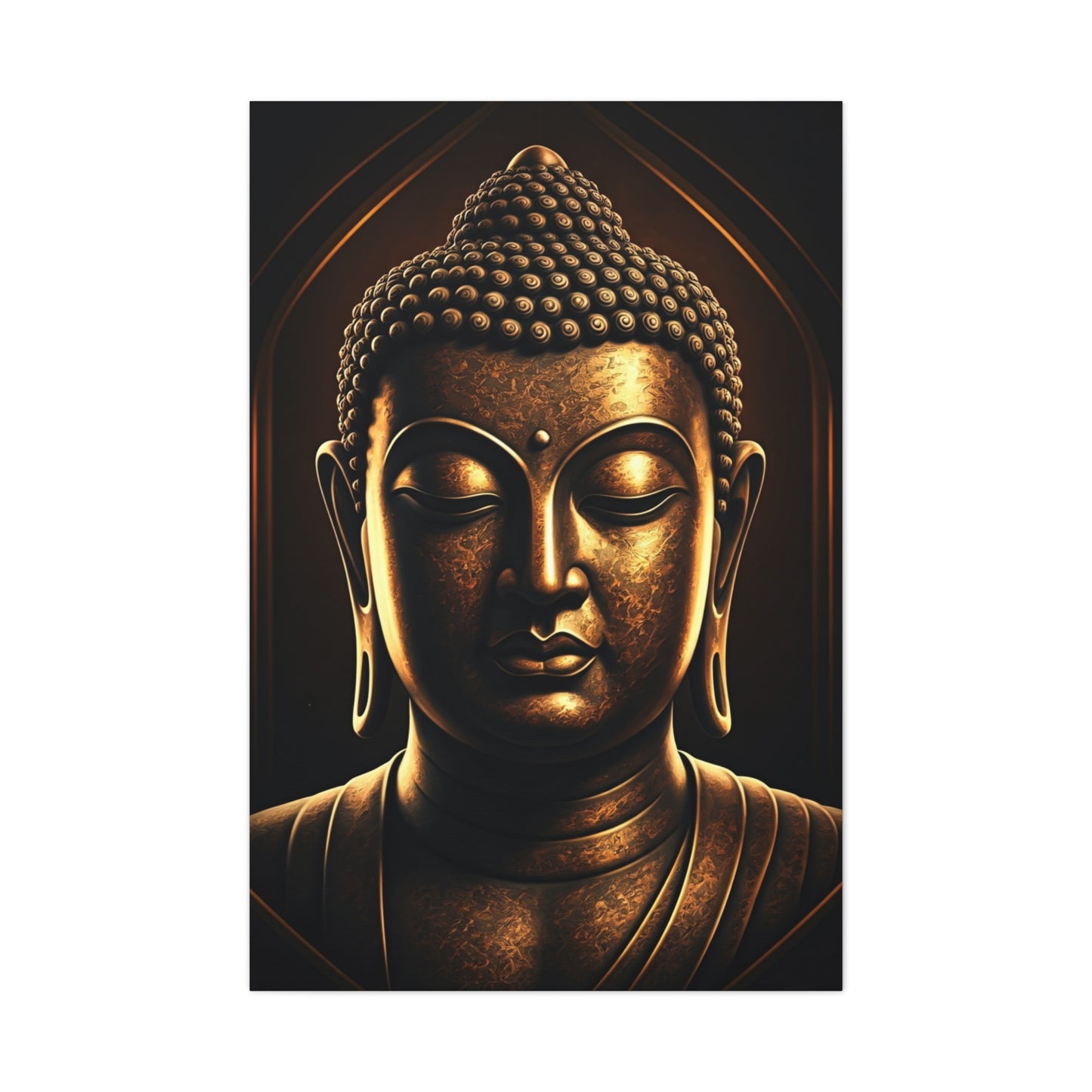 Classic Enlightened Buddha Close-Up Wall Art & Canvas Prints
