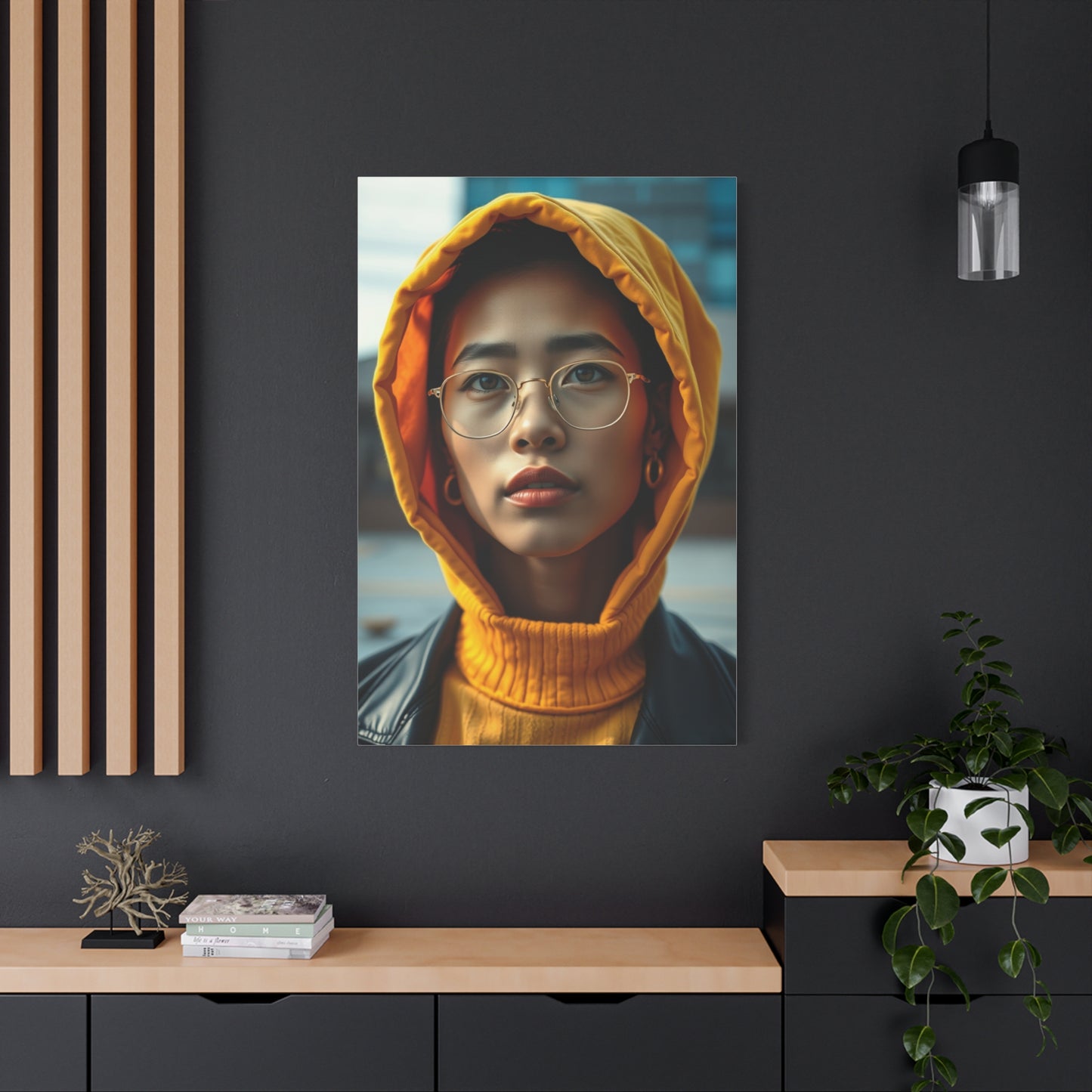 Lustrous Marigold Mural Wall Art & Canvas Print