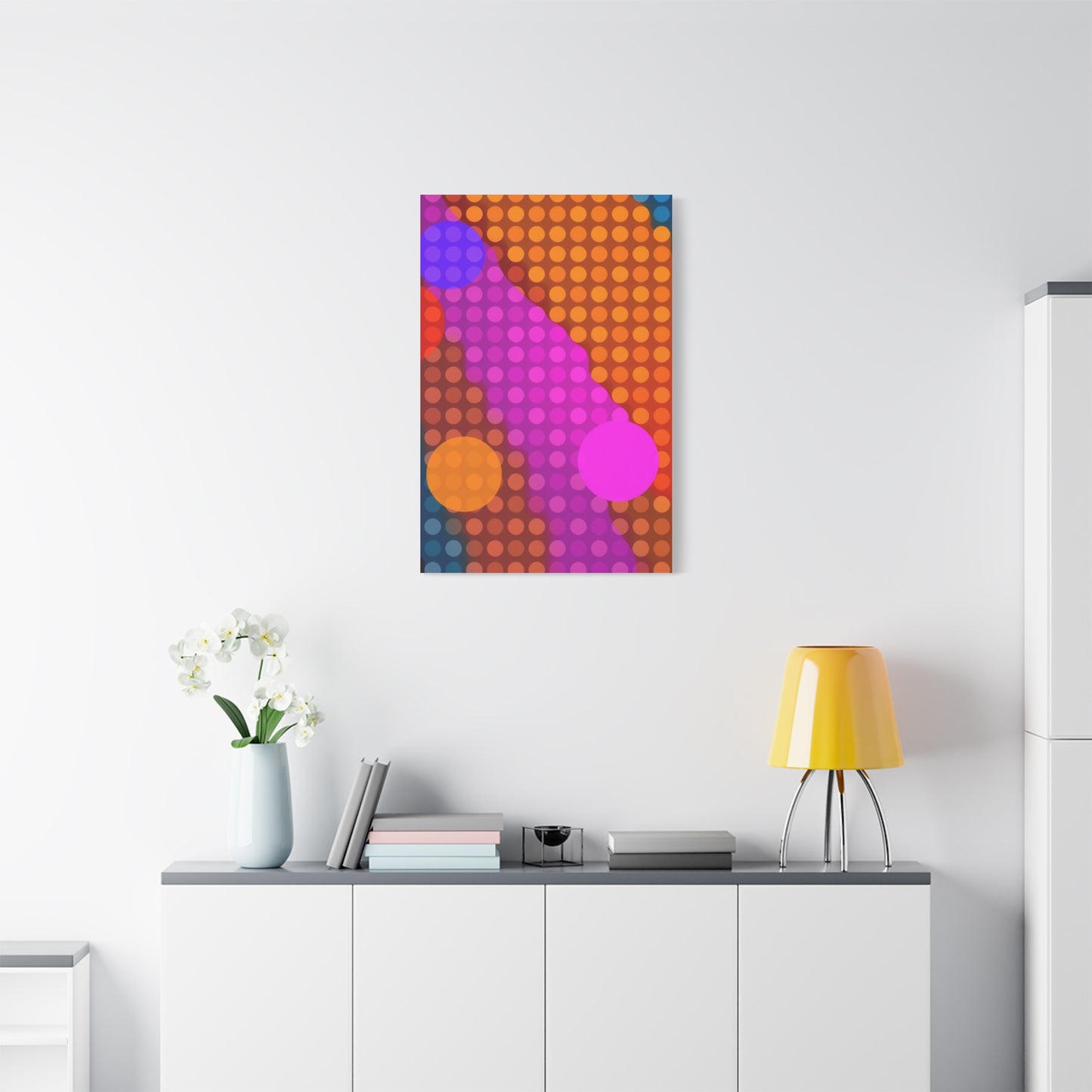 Vision Polka Dot Pattern Art Art Wall Art & Canvas Print