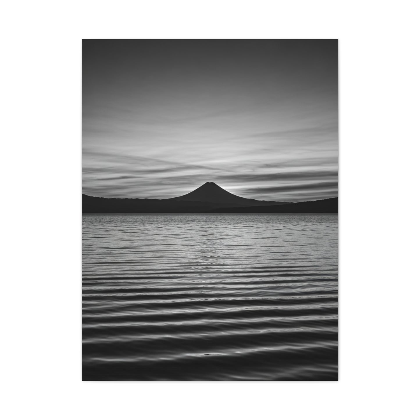 Serene Horizon Mountain Reflection Wall Art & Canvas Prints
