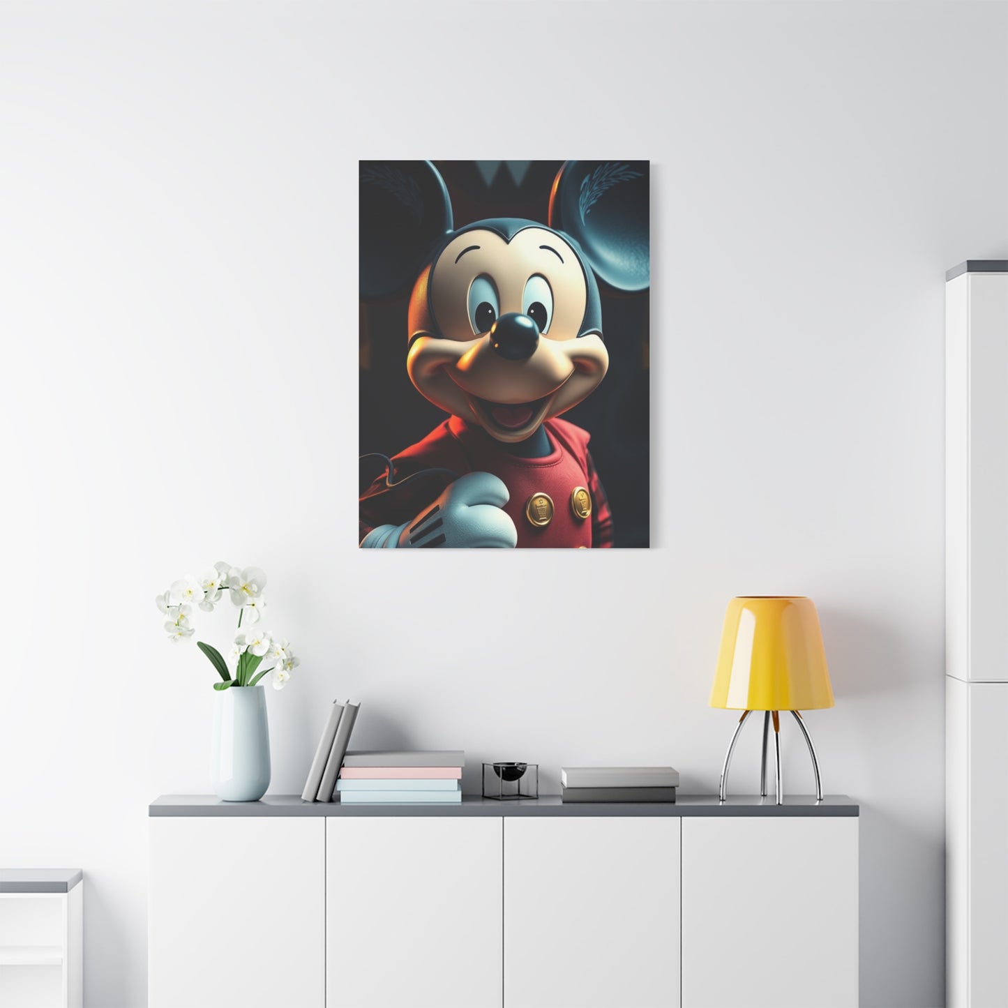 Noble Mickey Illustration Wall Art & Canvas Print