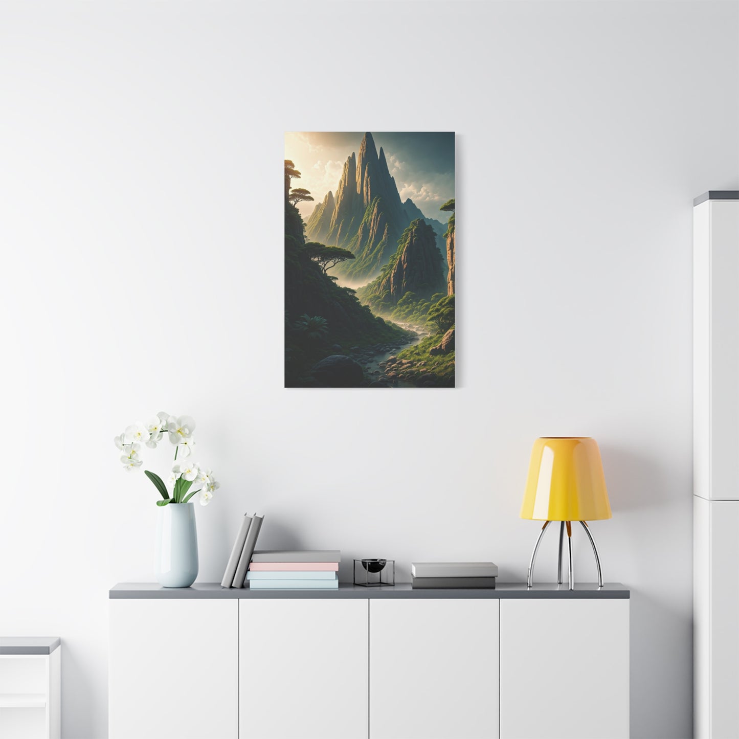 Mystical Mountain Valley Landscape Wall Art & Canvas Prints