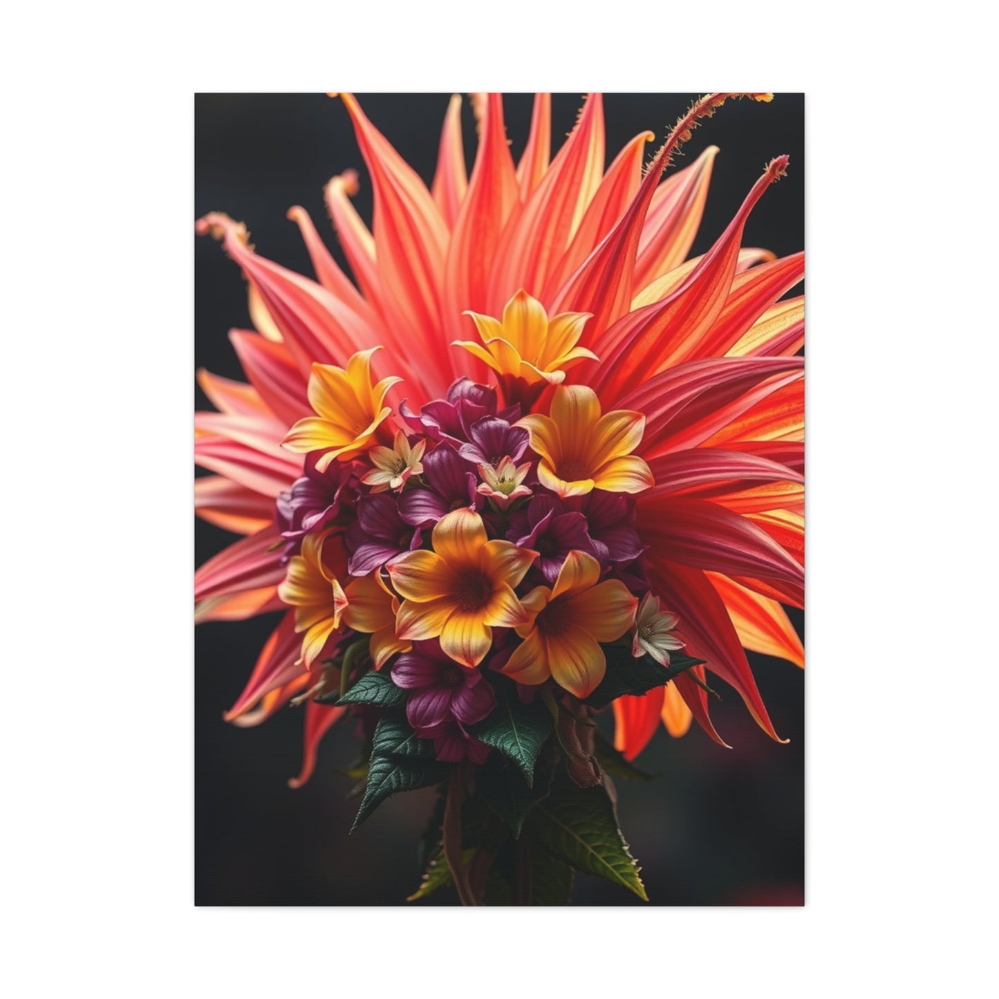 Radiant Blooming Facade Wall Art & Canvas Print