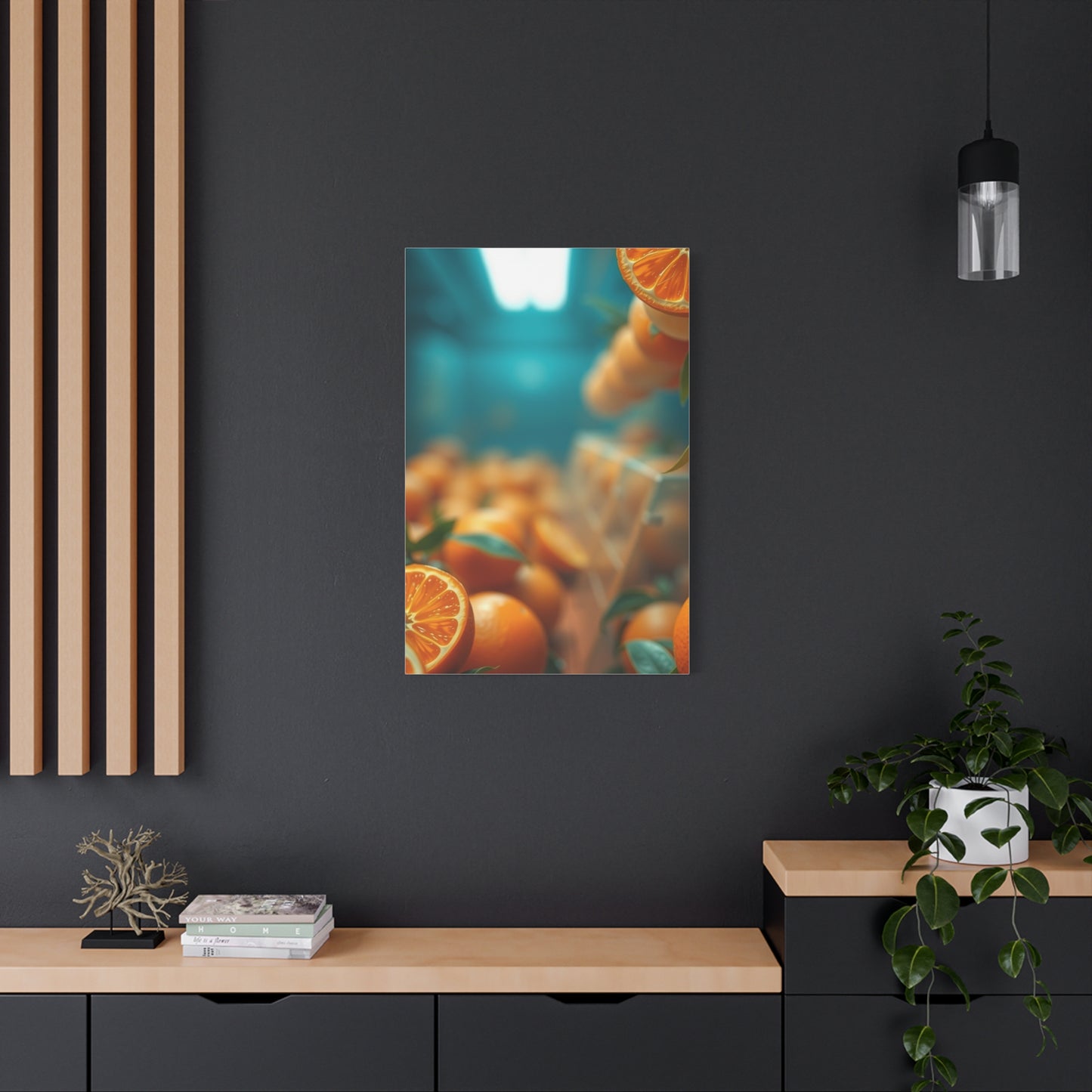 Tangerine Illumination Art Wall Art & Canvas Print