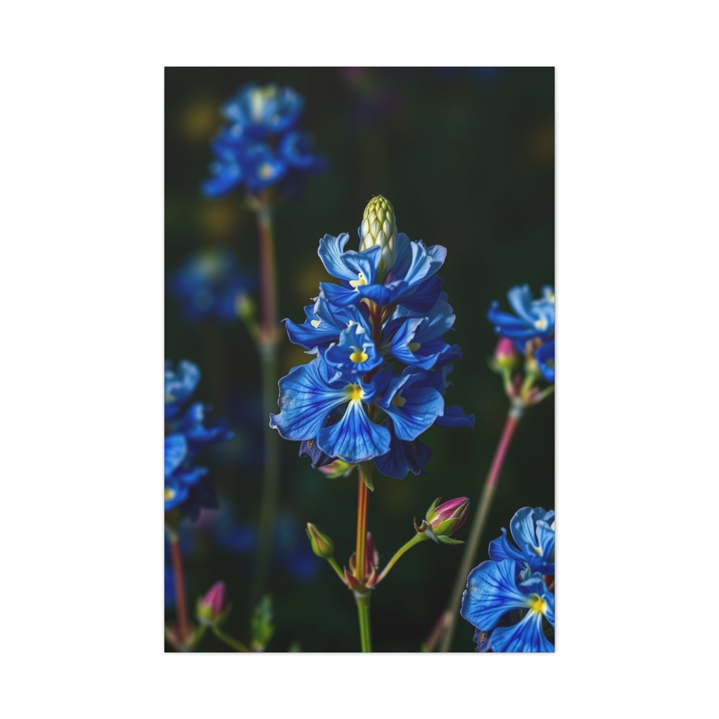 Masterpiece Bluebonnet Flower Art Vision Wall Art & Canvas Print