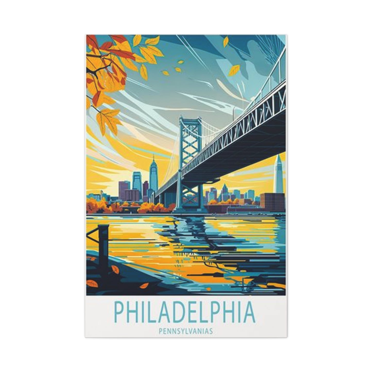 Steel Bridge Of Philadelphia Wall Art & Canvas Prints