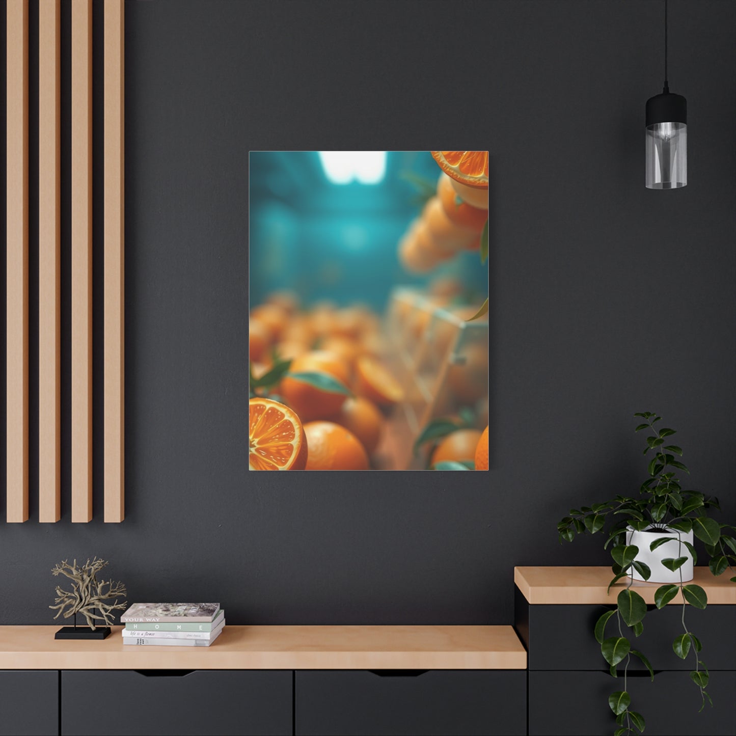 Tangerine Illumination Art Wall Art & Canvas Print