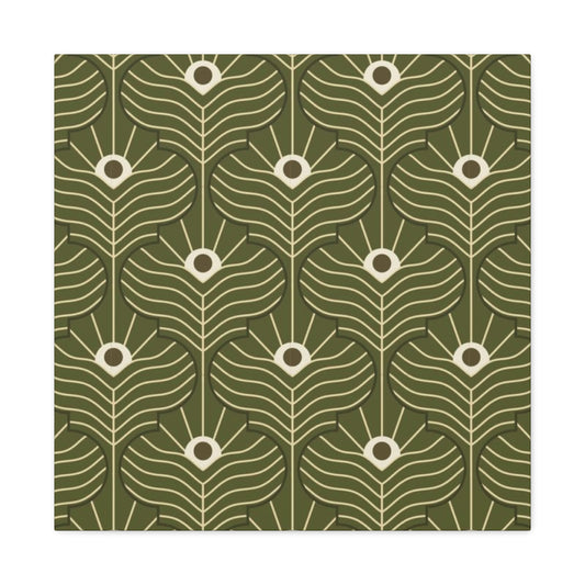 Green Pattern In Moroccan Wall Art & Canvas Prints