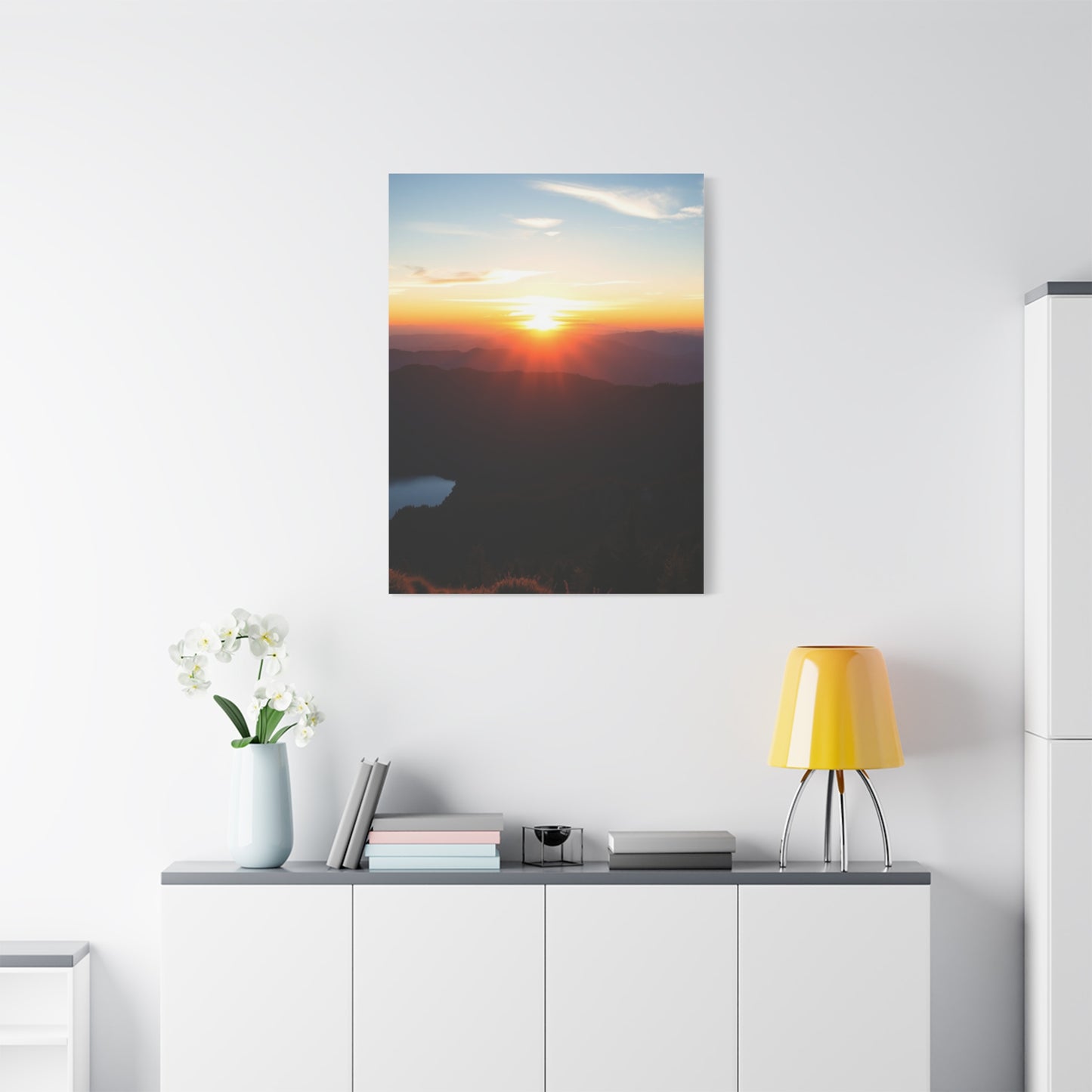 Summit Radiance: Dawn to Dusk Wall Art & Canvas Print