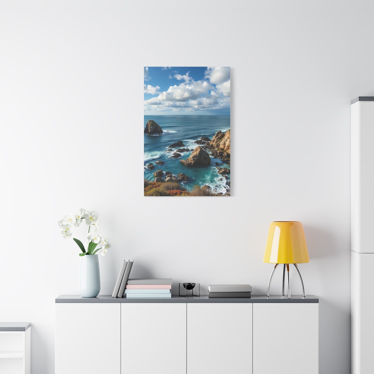 Luxe Maritime Horizon Wall Art & Canvas Print