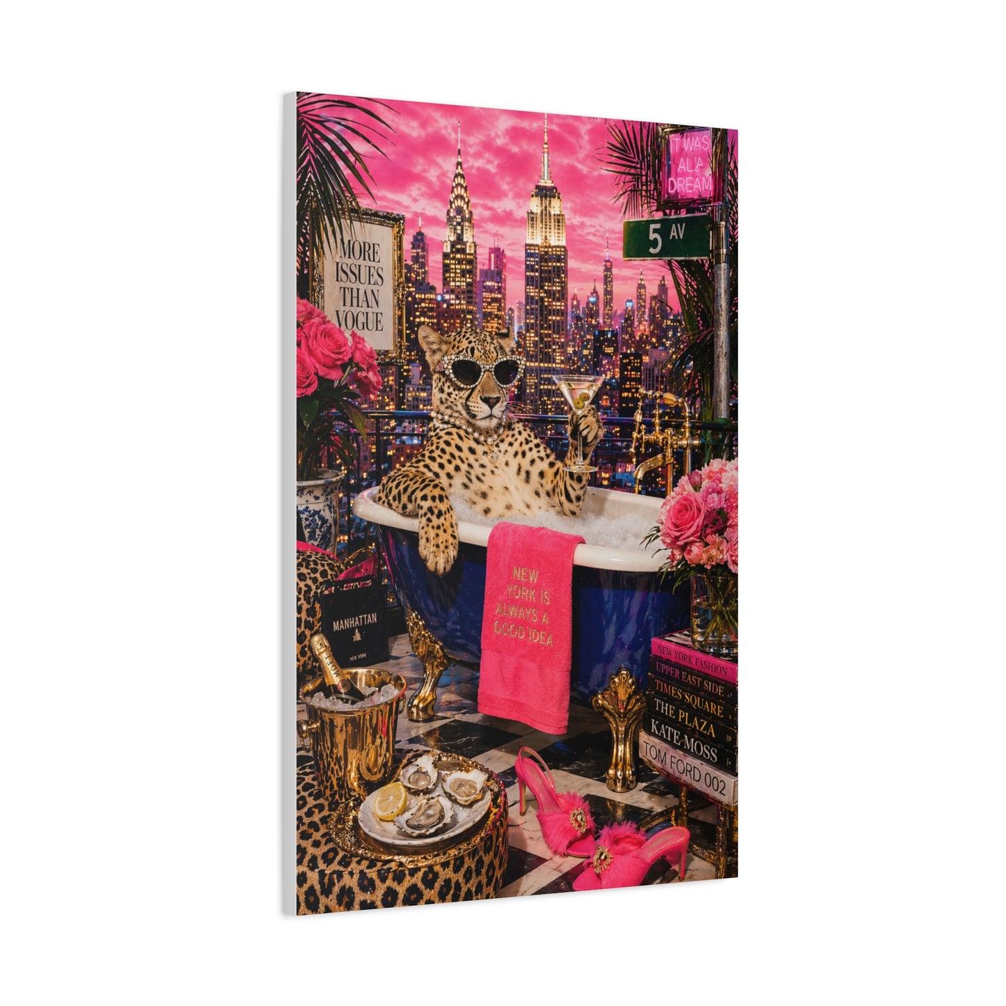 Pop Surreal NYC Luxury Scene Wall Art & Canvas Print