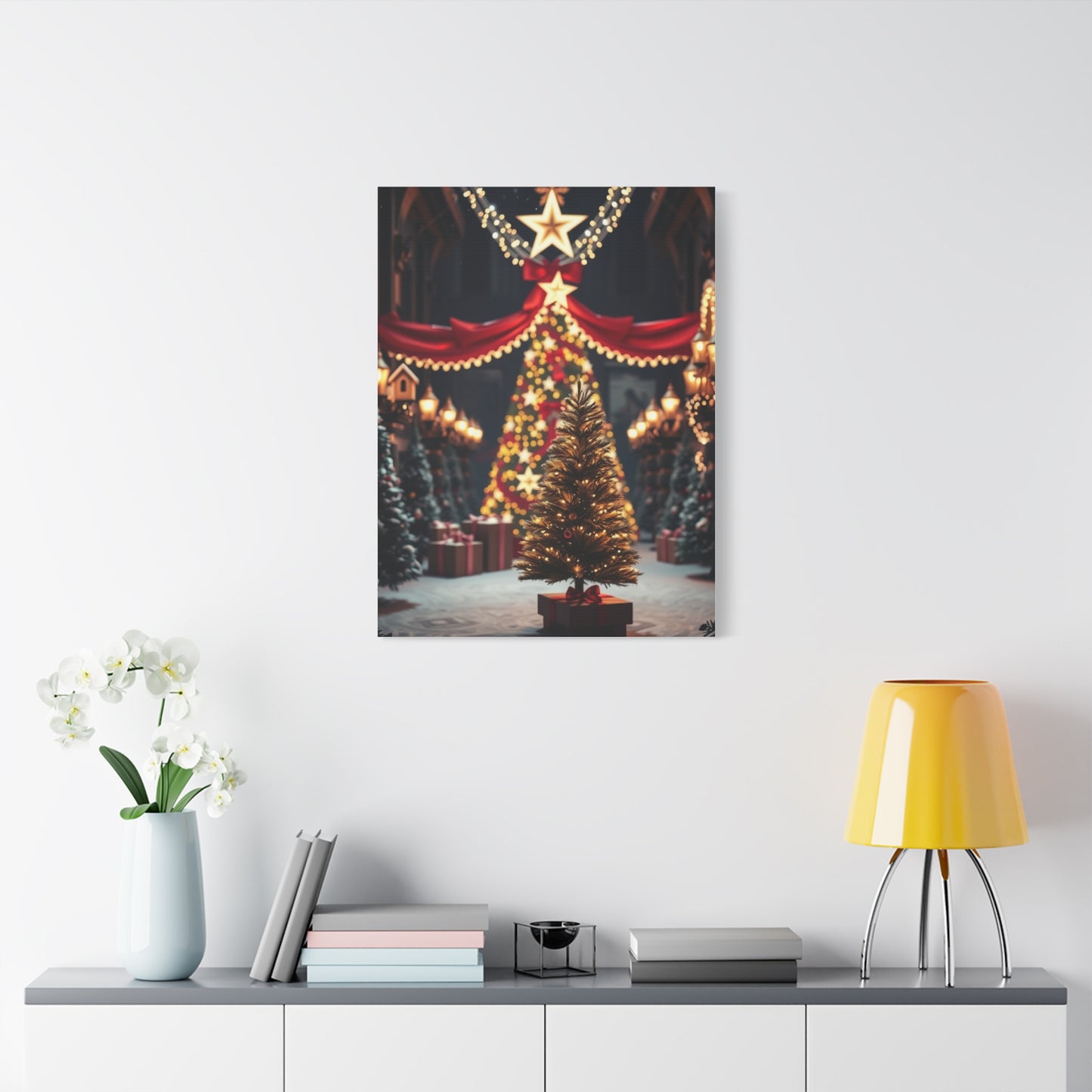 Black Christmas Art Refined Canvas Wall Art & Canvas Print