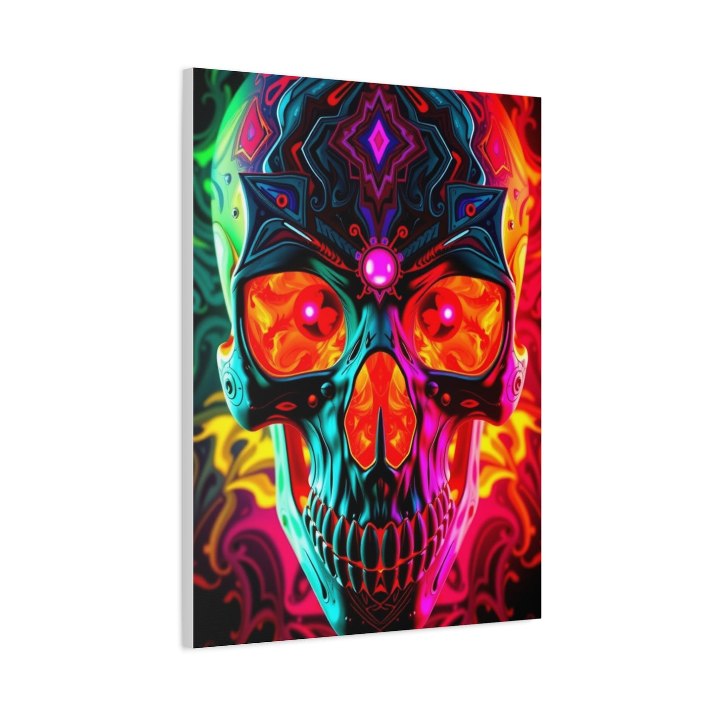 Supreme 3D Trippy Skull Art By Ali Gulec Art Collection Wall Art & Canvas Print
