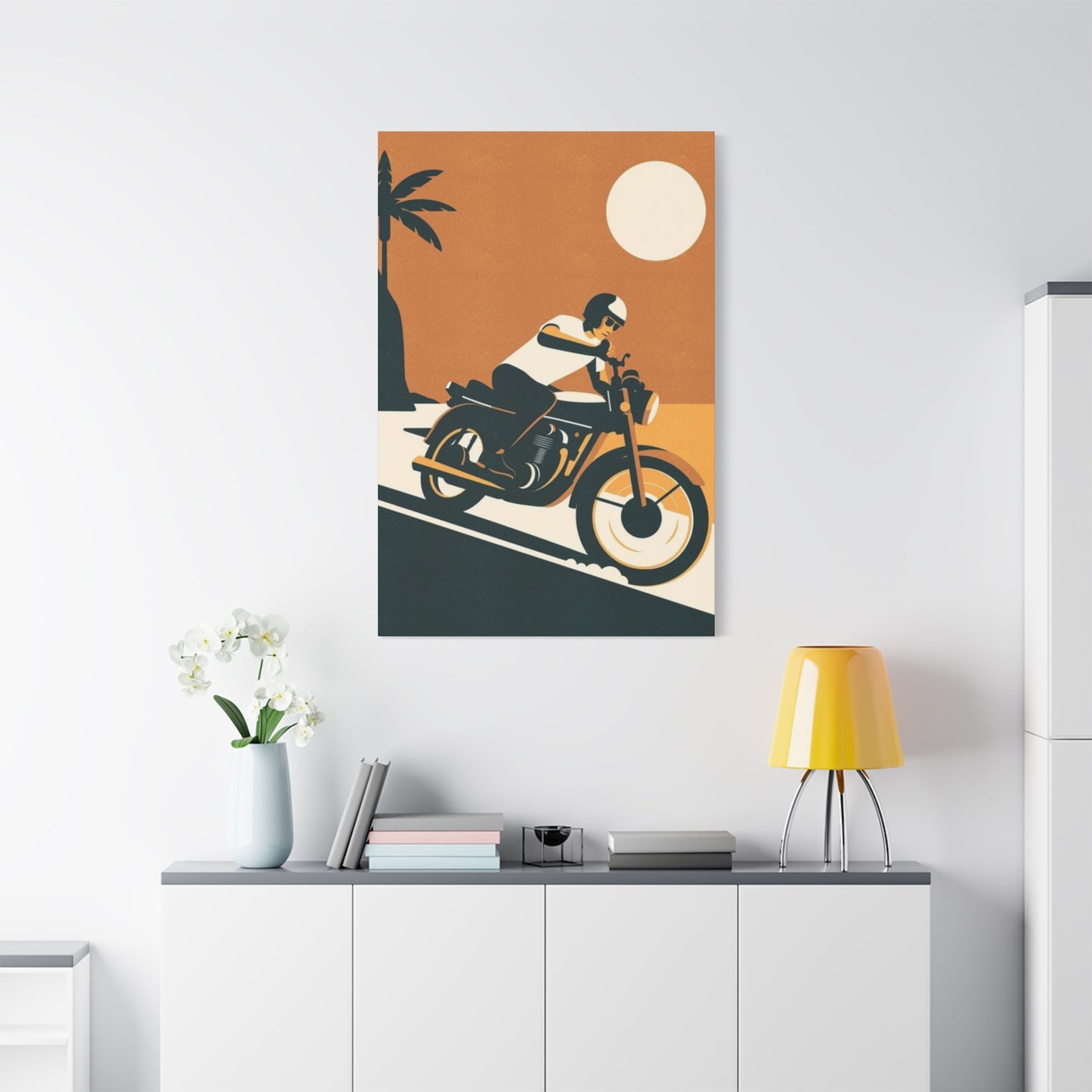 Bike Riding Poster Motorcycle Wall Art & Canvas Prints