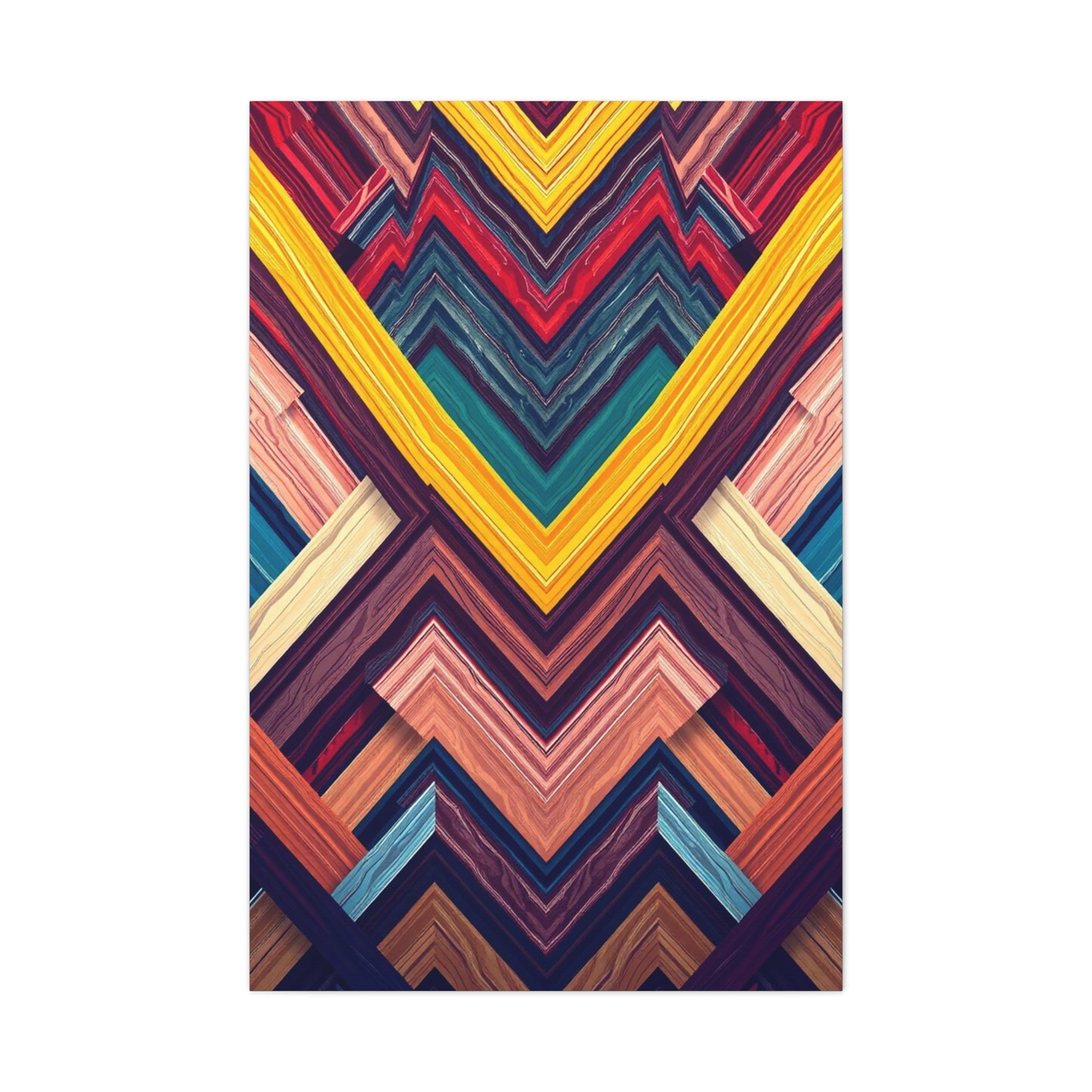 Elite Chevron Pattern Art Vision Wall Art & Canvas Print