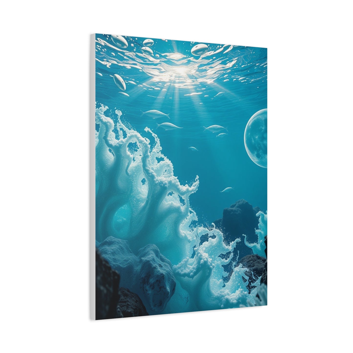 Cerulean Dreamscape Artwork Wall Art & Canvas Print