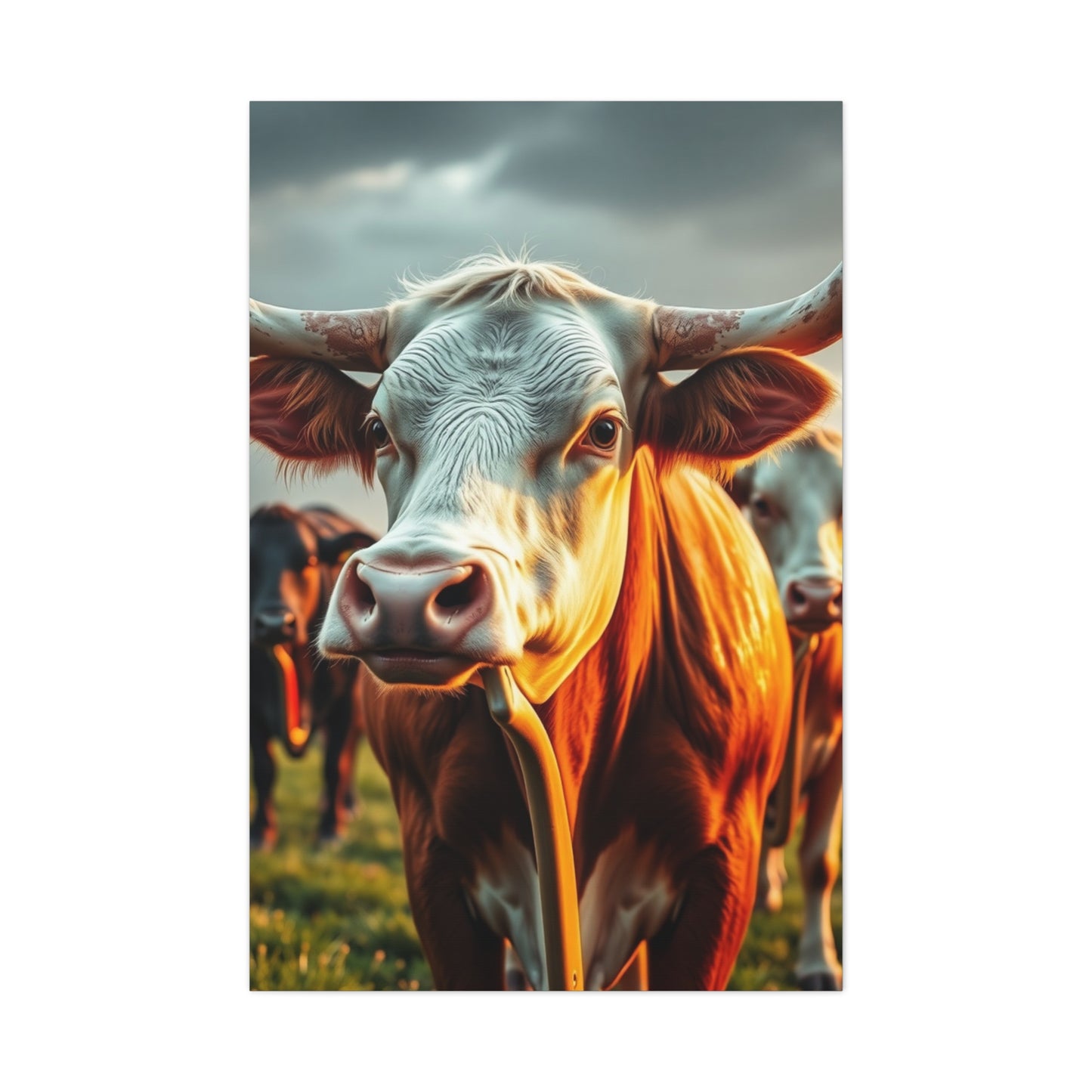 Aristocratic Bovines Masterpiece Wall Art & Canvas Print